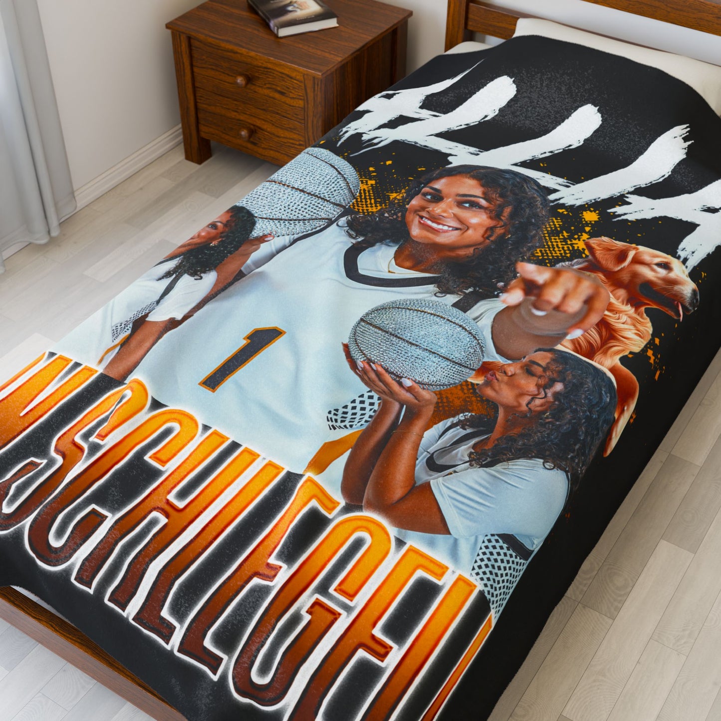 Allia Von Schlegell 60"-80" Plush Blanket
