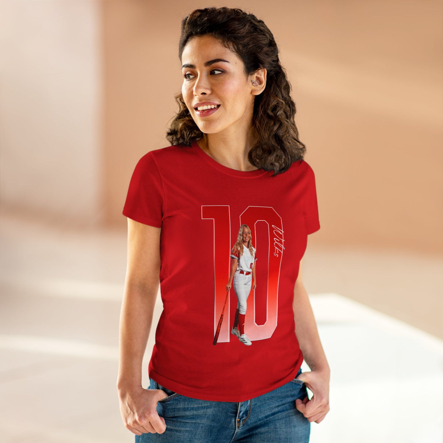 Natalie Wilks Player Icon Number Women's Tee