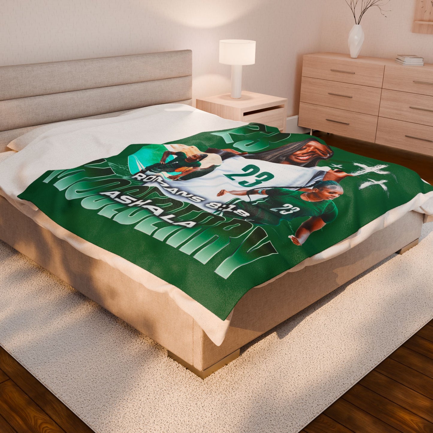 Ashala Moseberry 60"-80" Plush Blanket