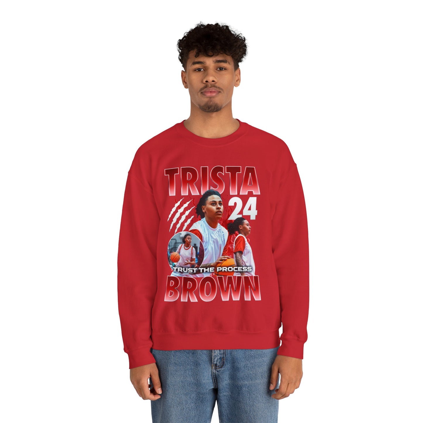 Trista Brown Crewneck Sweatshirt