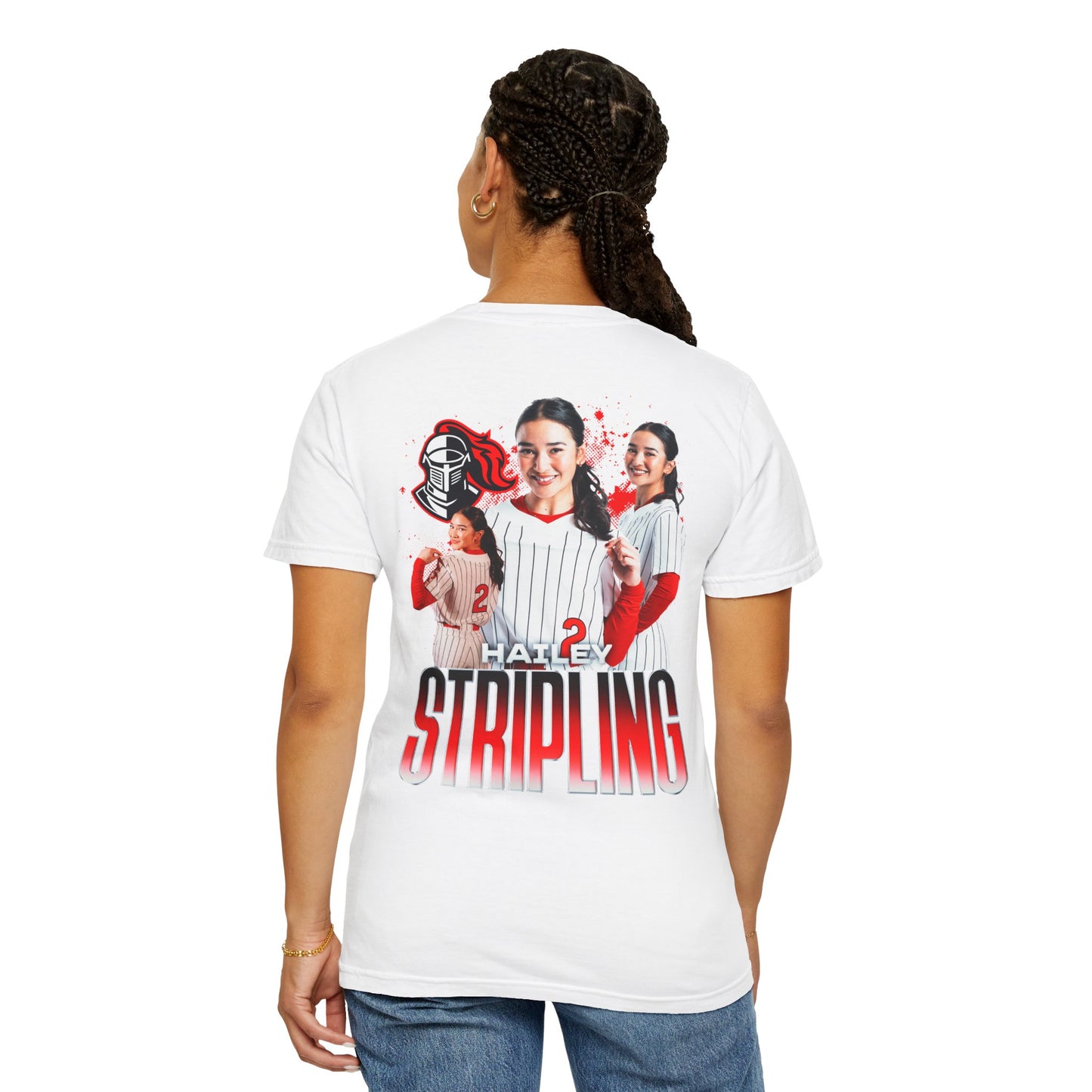 Hailey Stripling Logo Front & Back Premium Tee