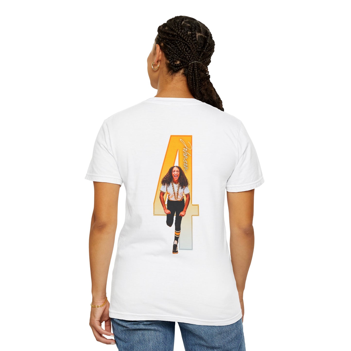 Maddy Johnson Logo Front & Back Premium Tee