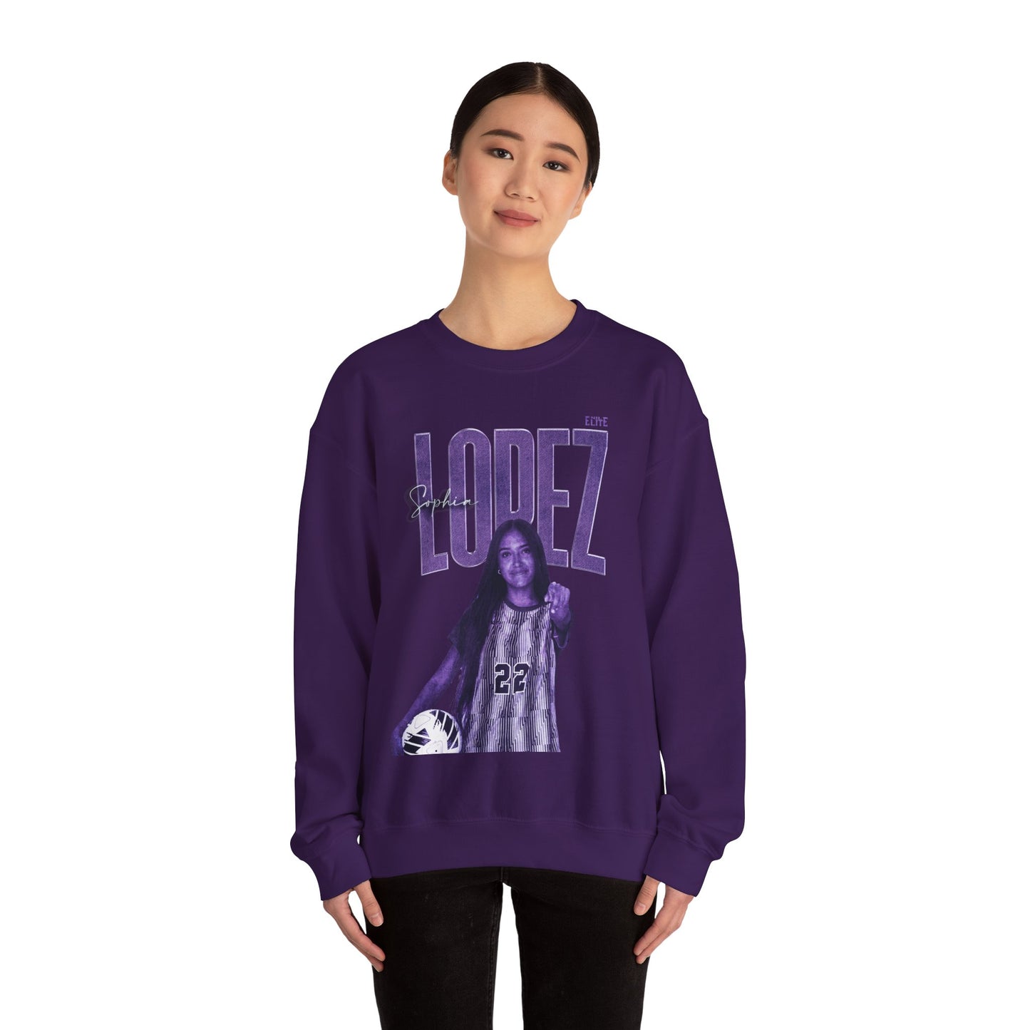 Sophia Lopez Faded Glory Crewneck Sweatshirt
