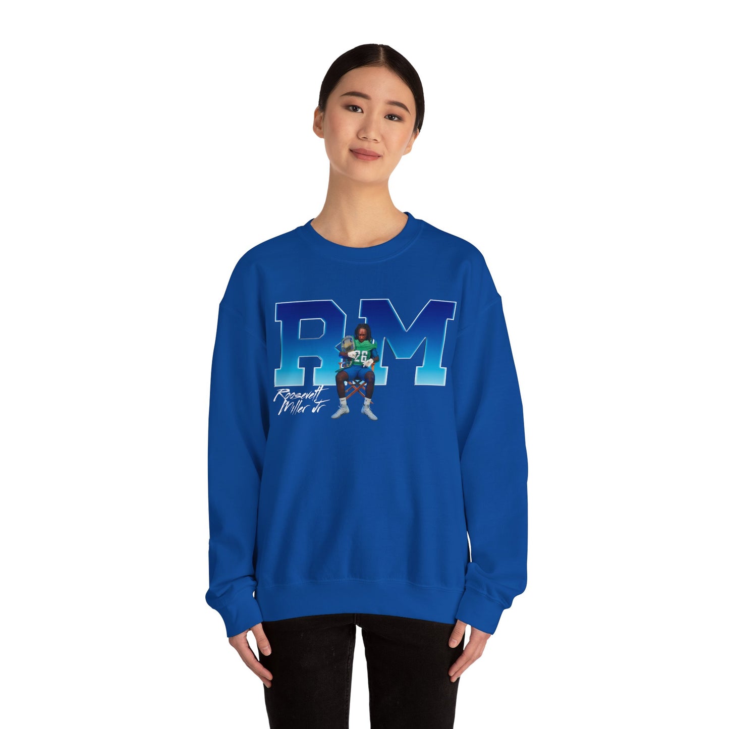 Roosevelt Miller Jr. Big Initials Colored Crewneck Sweatshirt