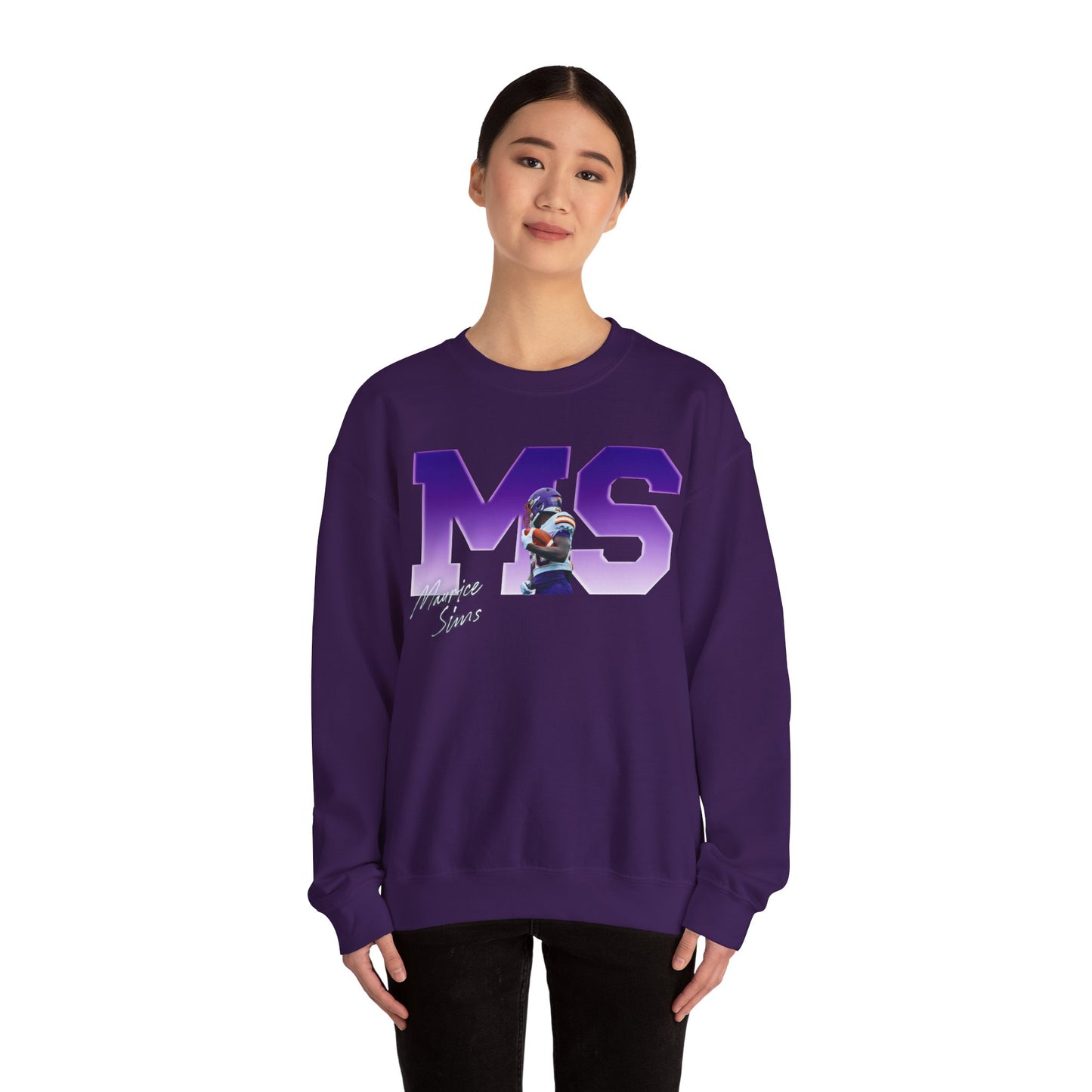 Maurice Sims Big Initials Crewneck Sweatshirt