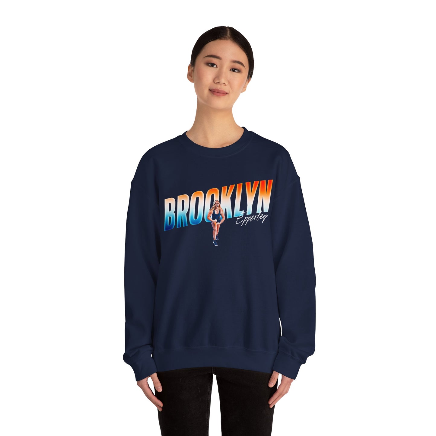 Brooklyn Epperley Cursive Combo Crewneck Sweatshirt