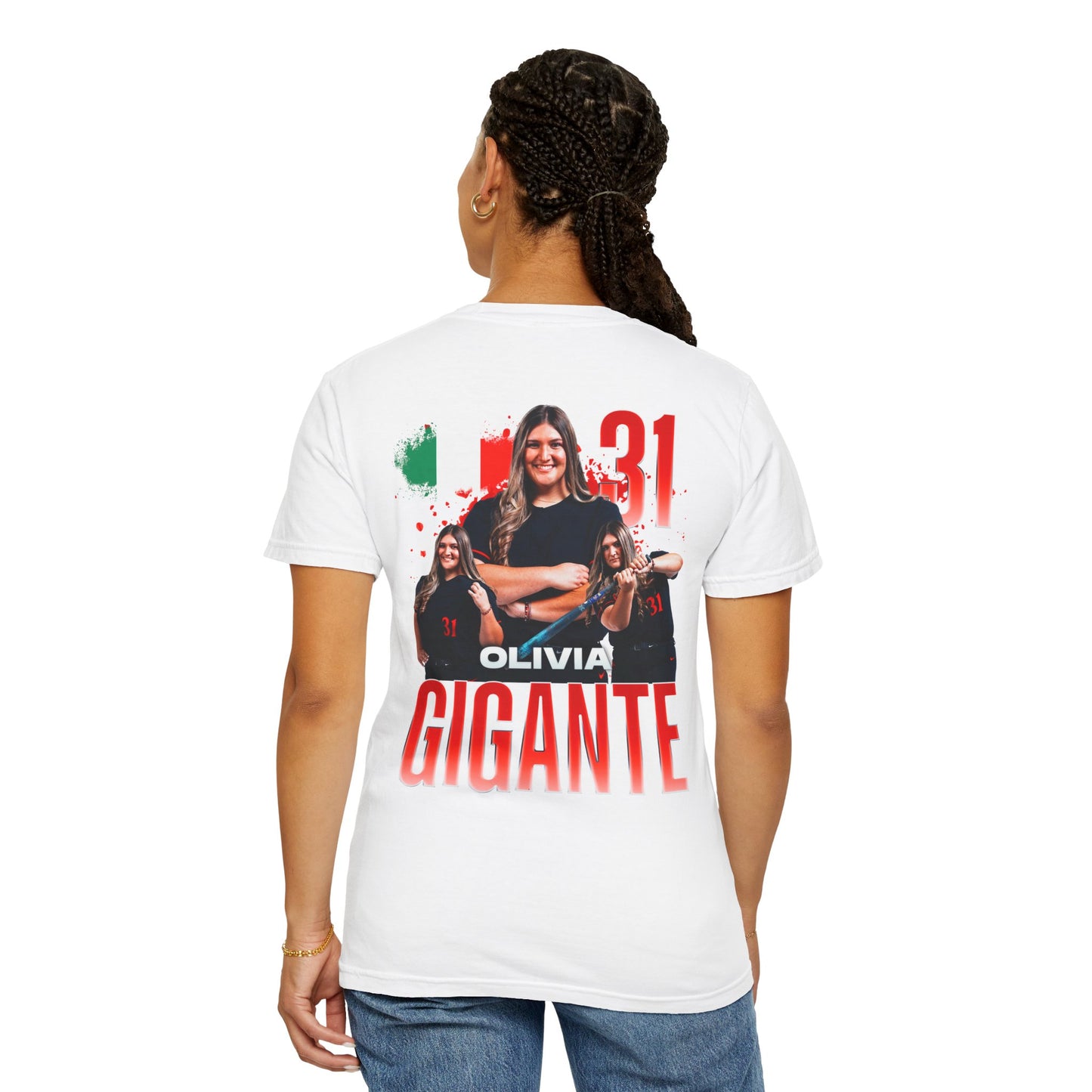 Olivia Gigante Logo Front & Back Premium Tee