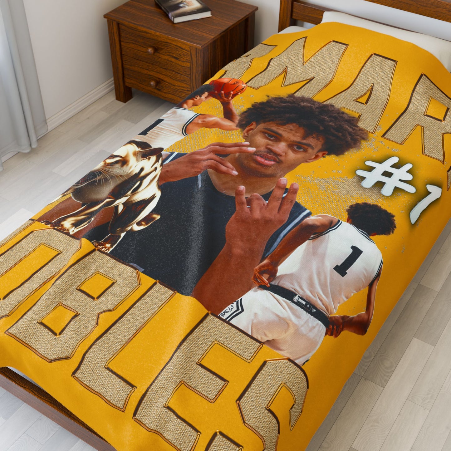 Amari Nobles 60"-80" Plush Blanket
