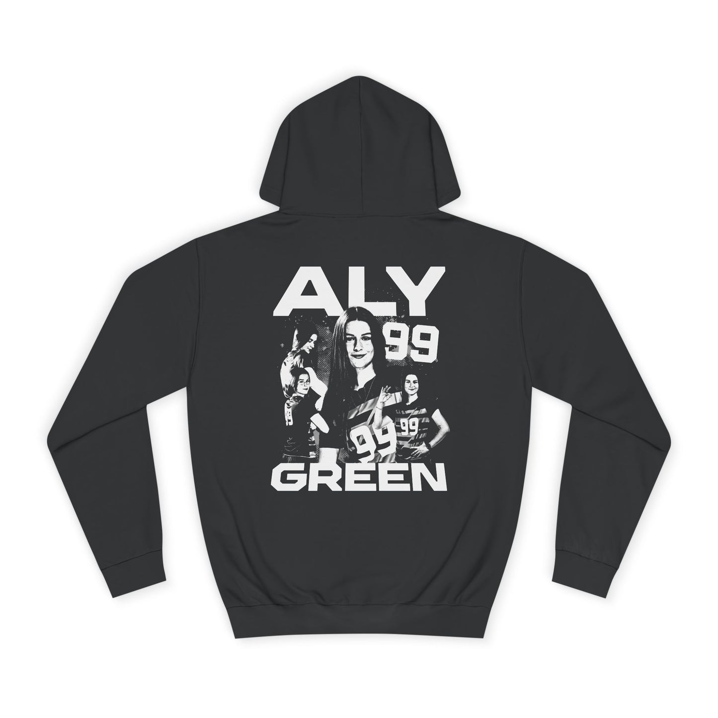 Aly Green Premium Vintage Blackout Hoodie