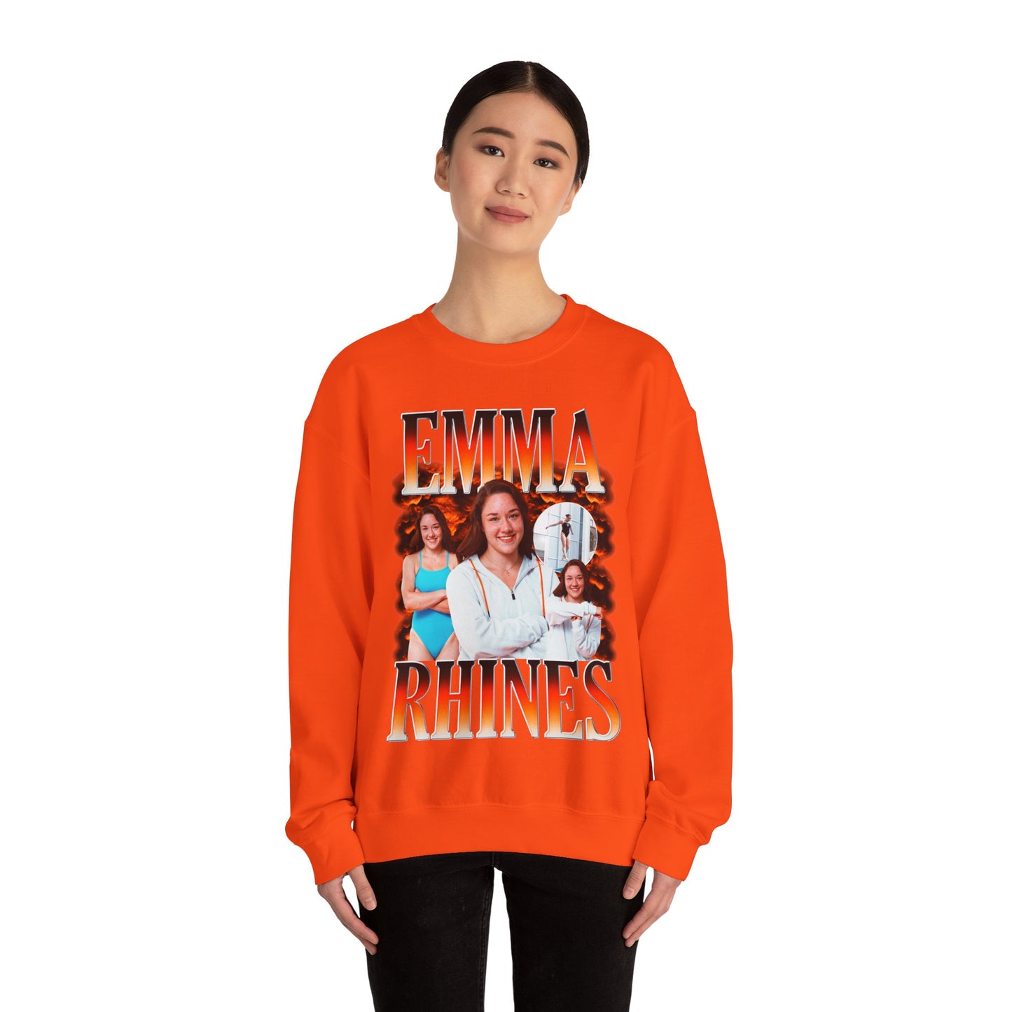 Emma Rhines Hombre Combo Crewneck Sweatshirt