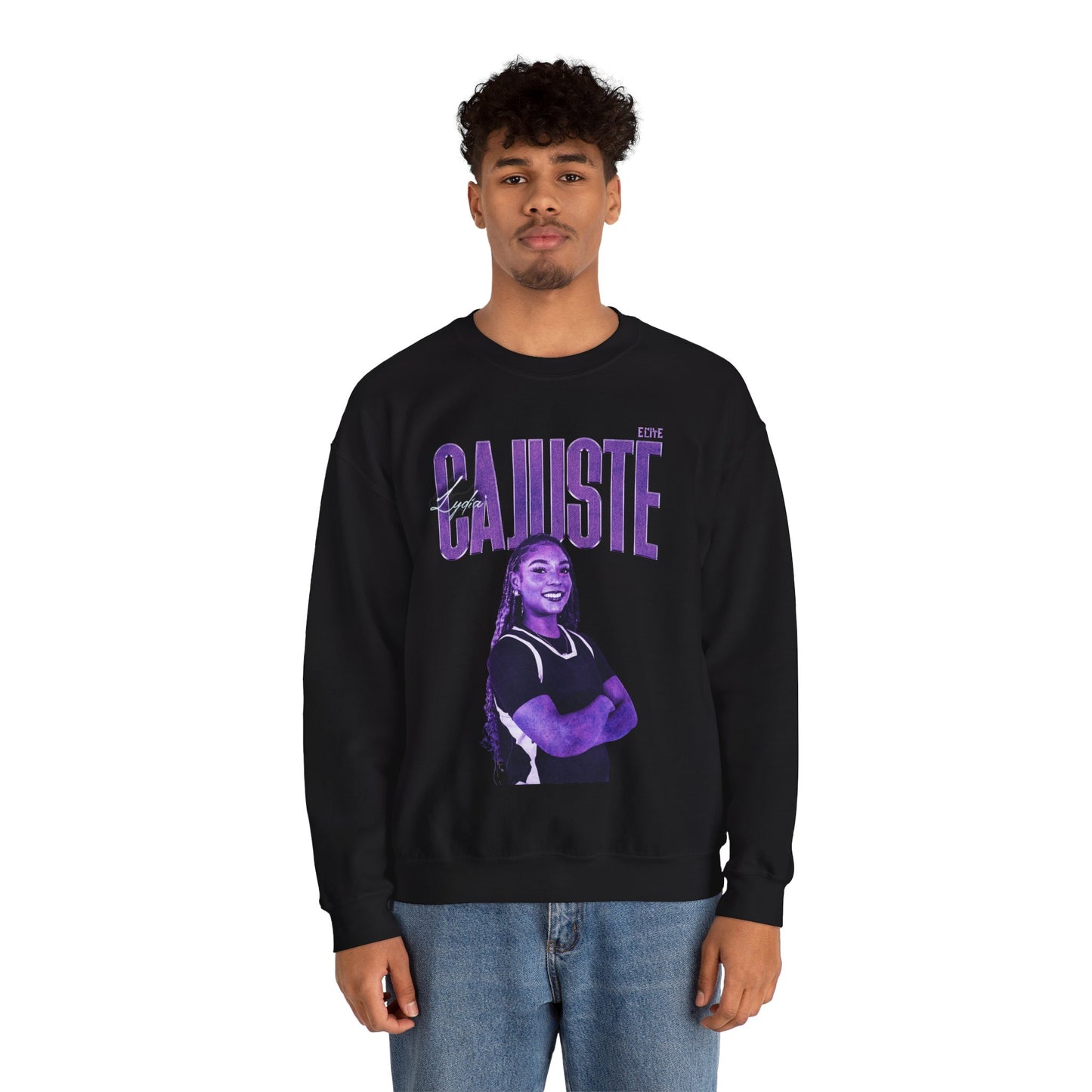 Lydia Cajuste Faded Glory Crewneck Sweatshirt