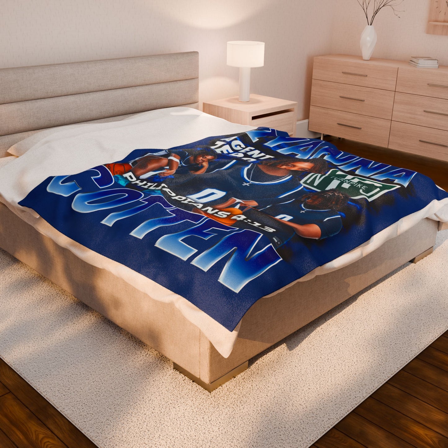 Iyanna Cotten 60"-80" Plush Blanket