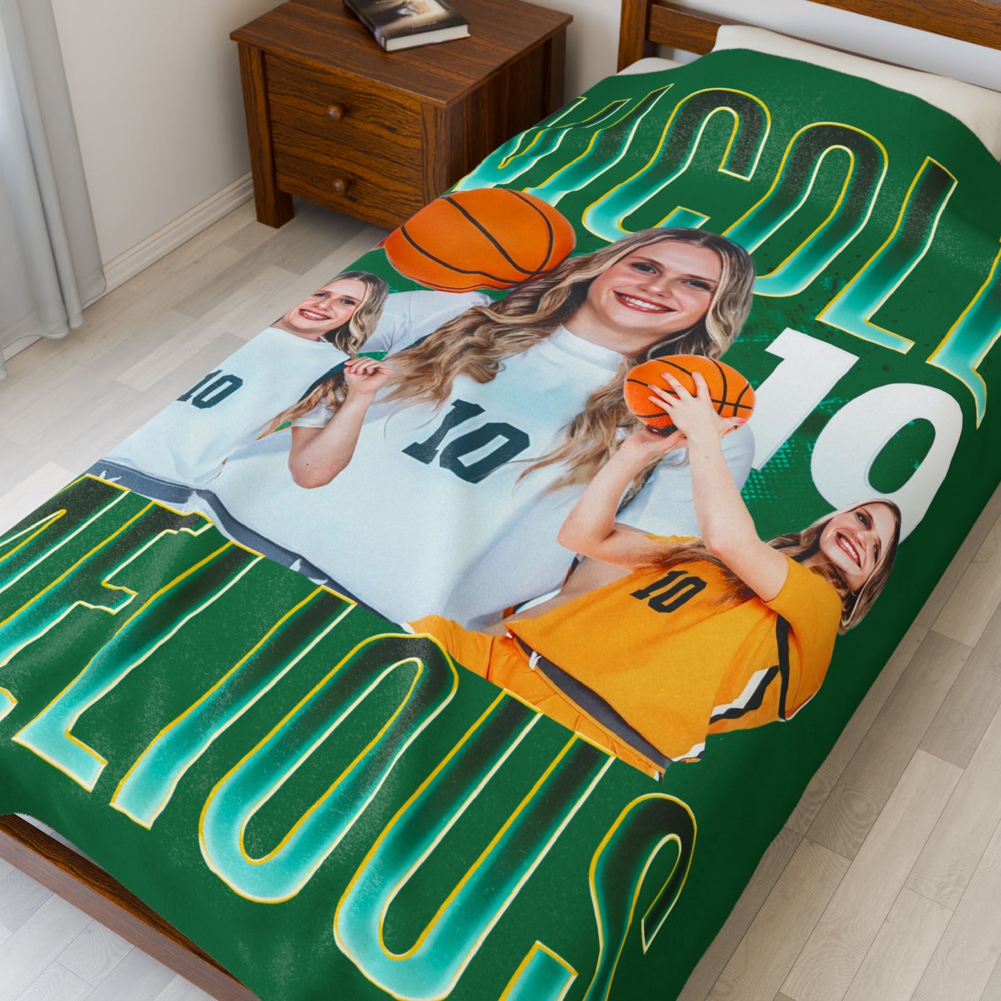 Nicole Melious 60"-80" Plush Blanket