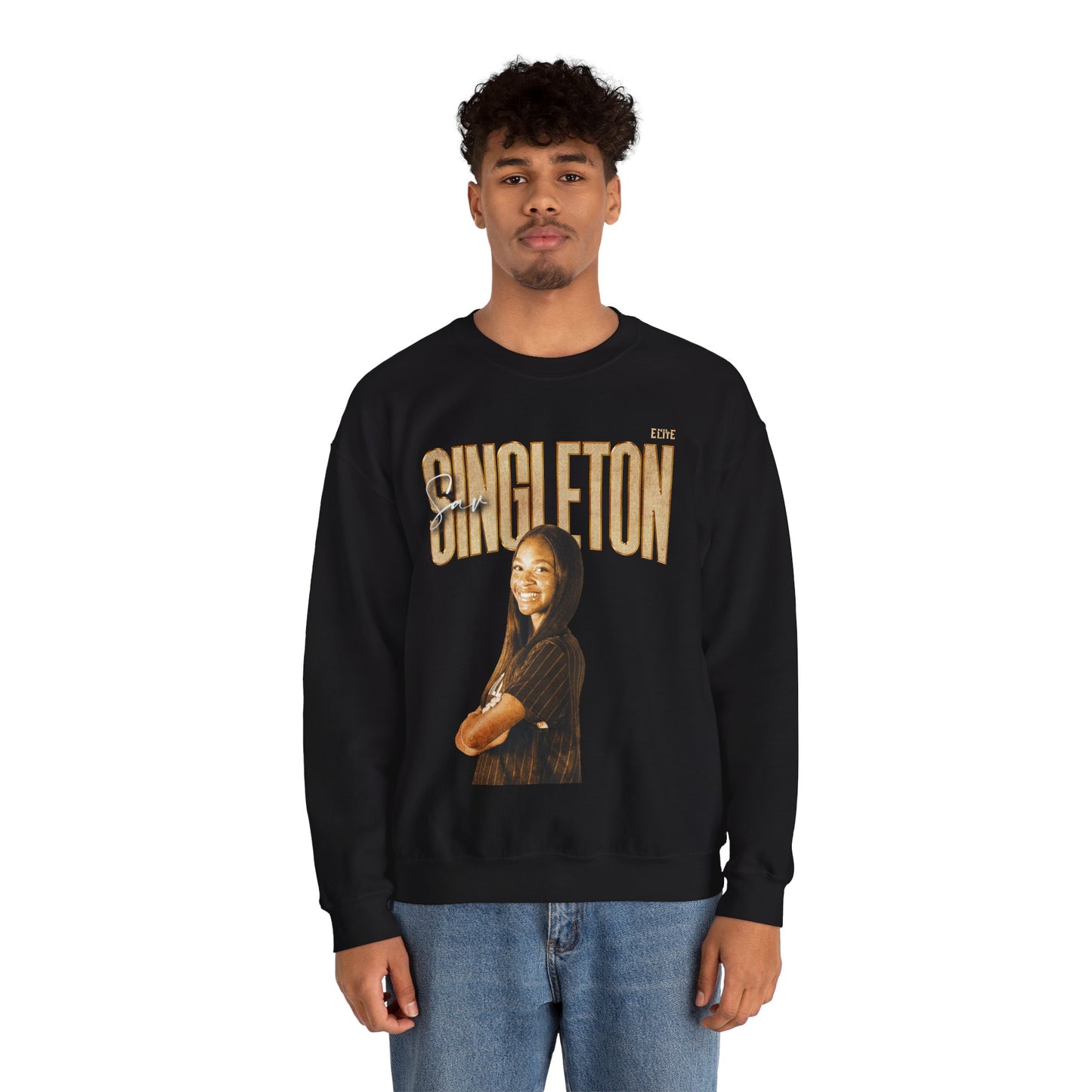 Sav Singleton Faded Glory Crewneck Sweatshirt