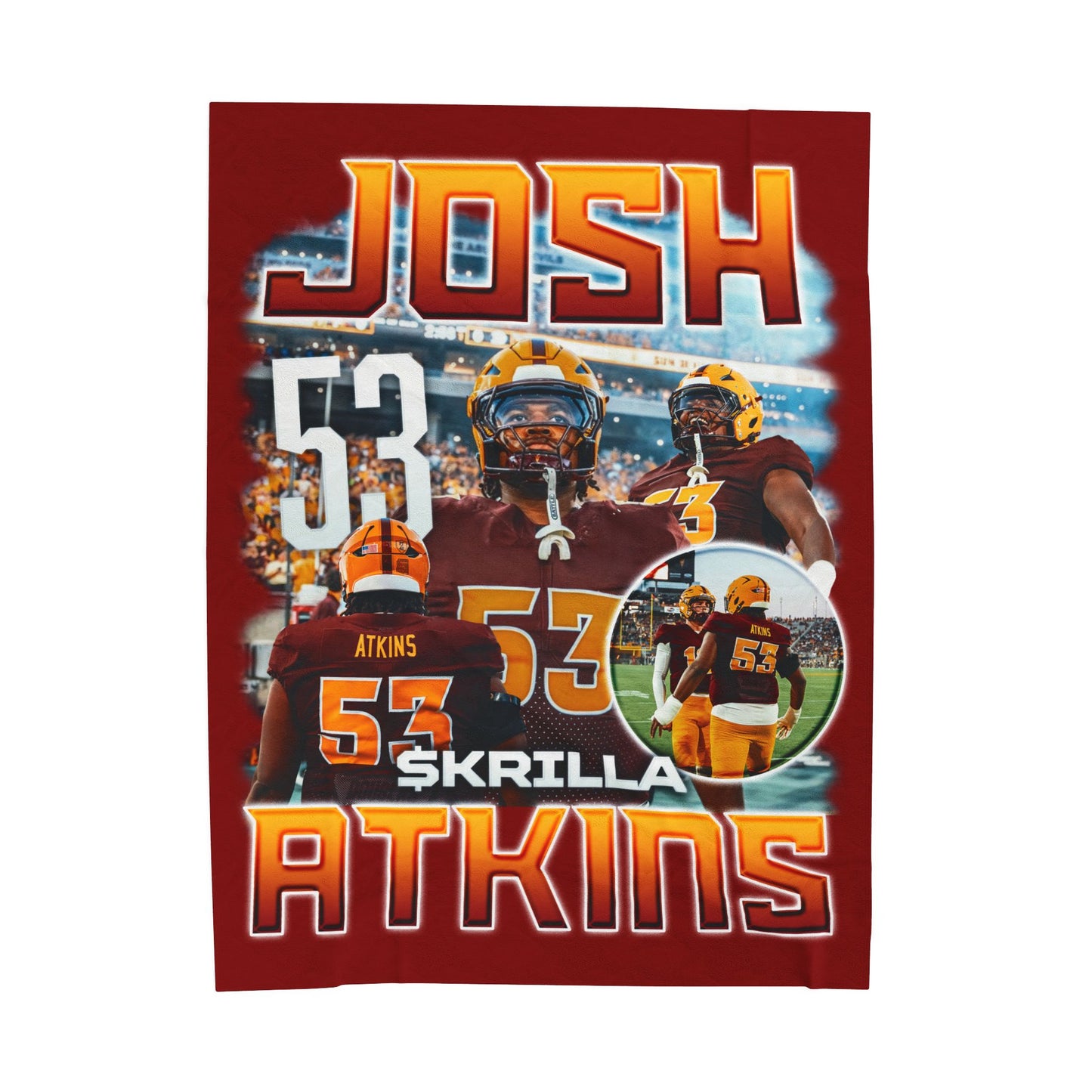 Josh Atkins 60"-80" Plush Blanket
