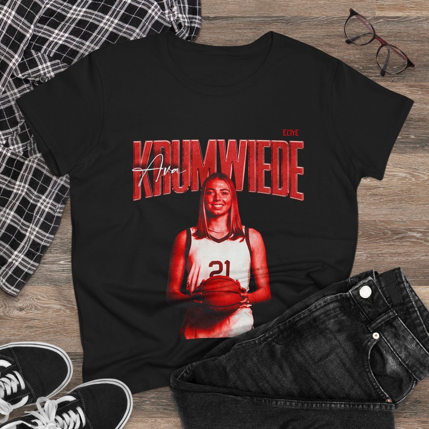 Ava Krumwiede Faded Glory Women's Tee