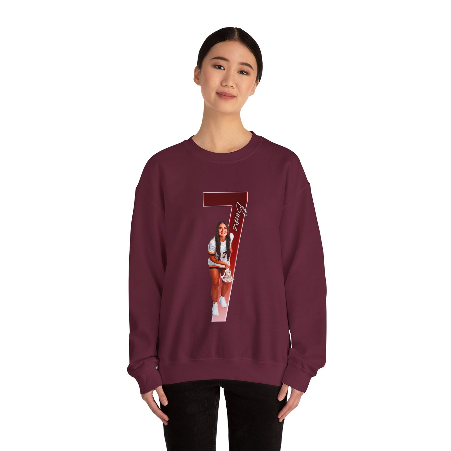 Arianna Burns Player Icon Number Crewneck Sweatshirt