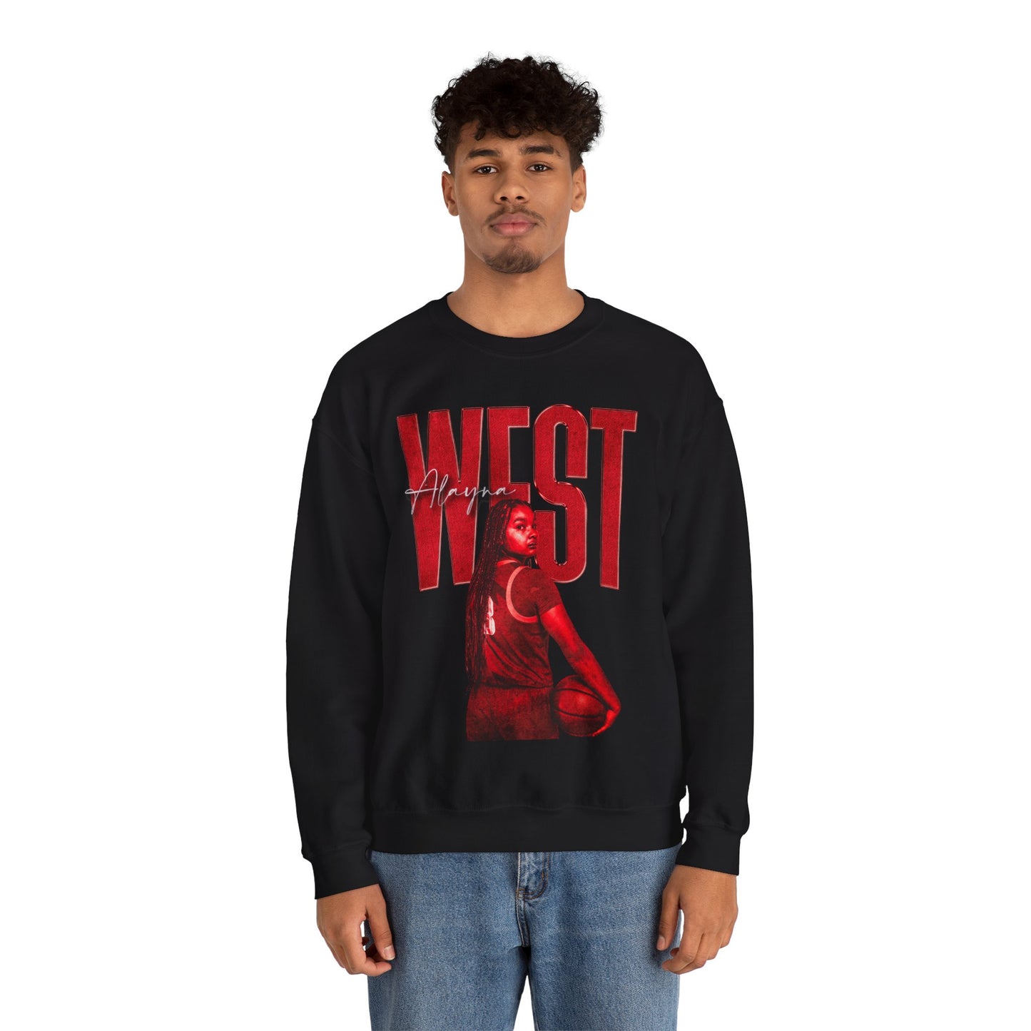 Alayna West Faded Glory Crewneck Sweatshirt
