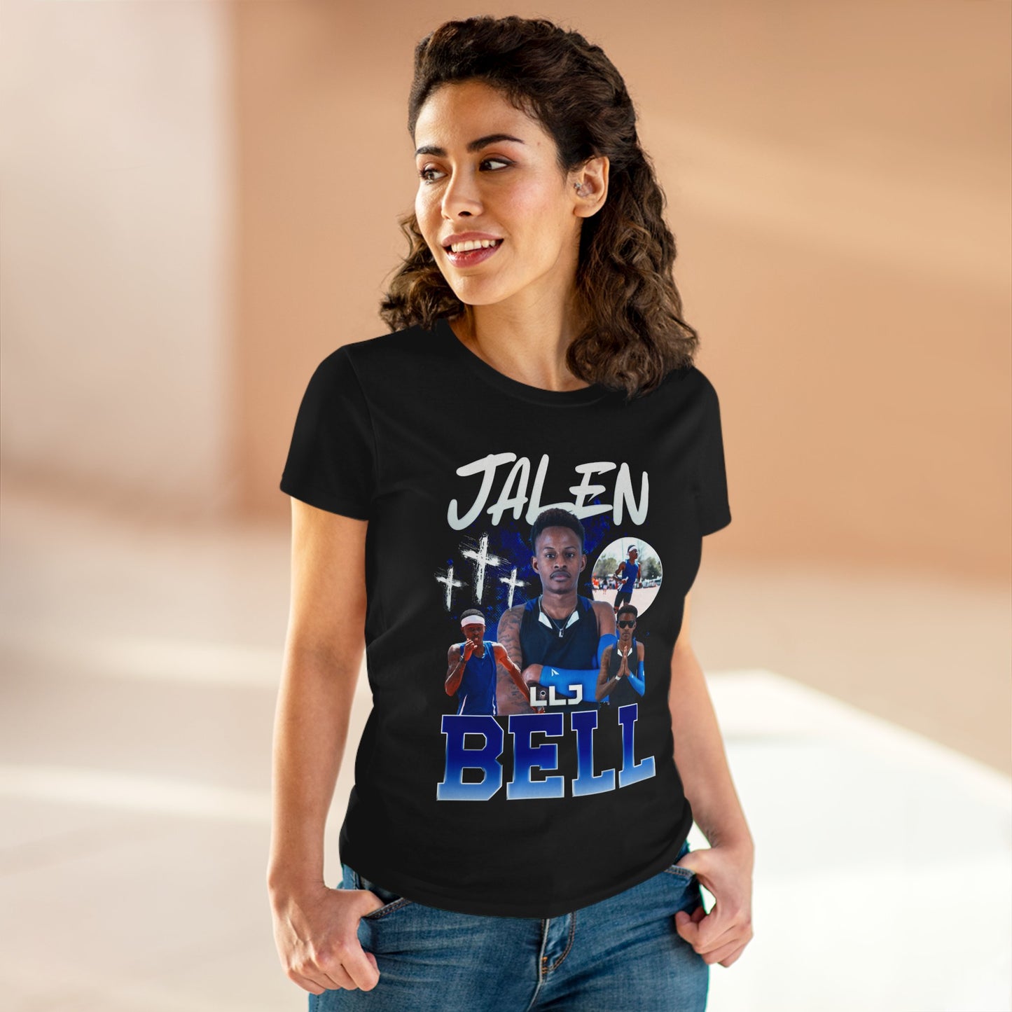 Jalen Bell Colored & White Combo Women's Tee