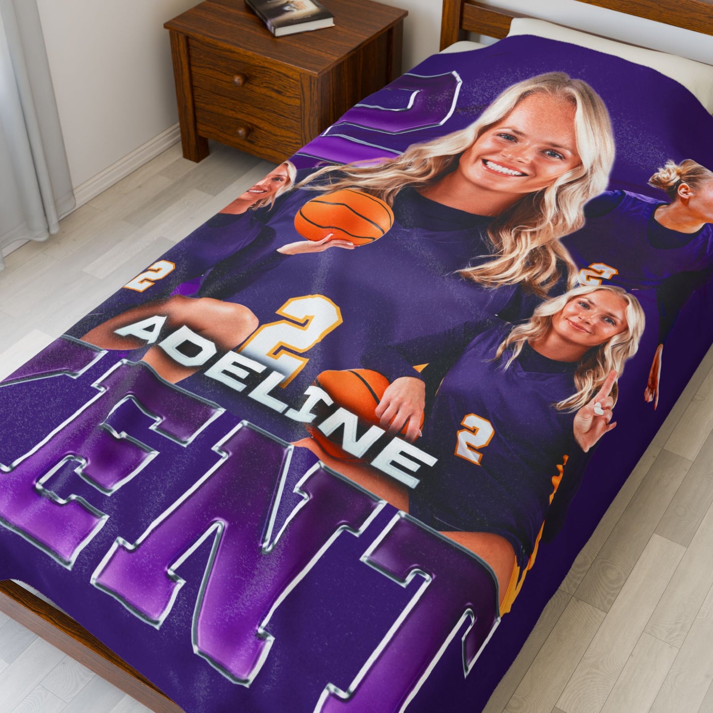 Adeline Kent 60"-80" Plush Blanket