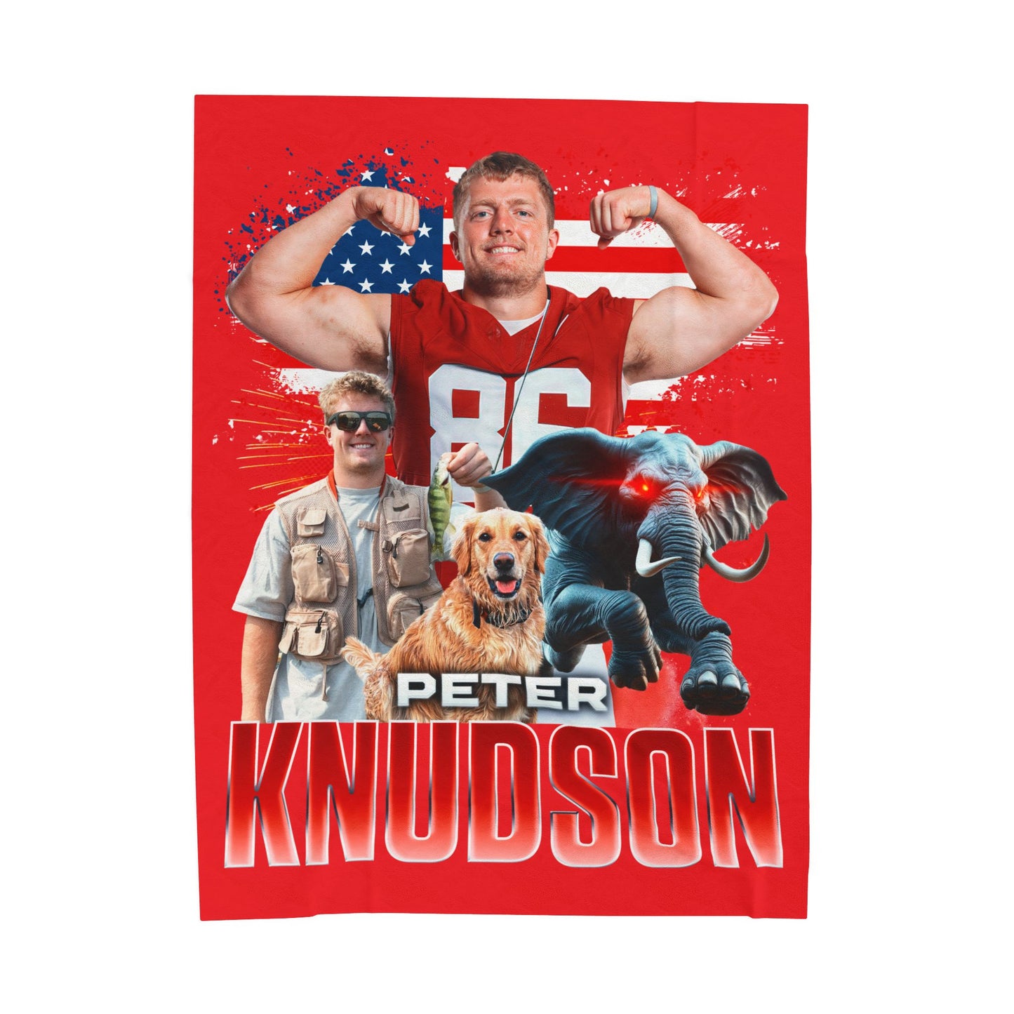 Peter Knudson 60"-80" Plush Blanket