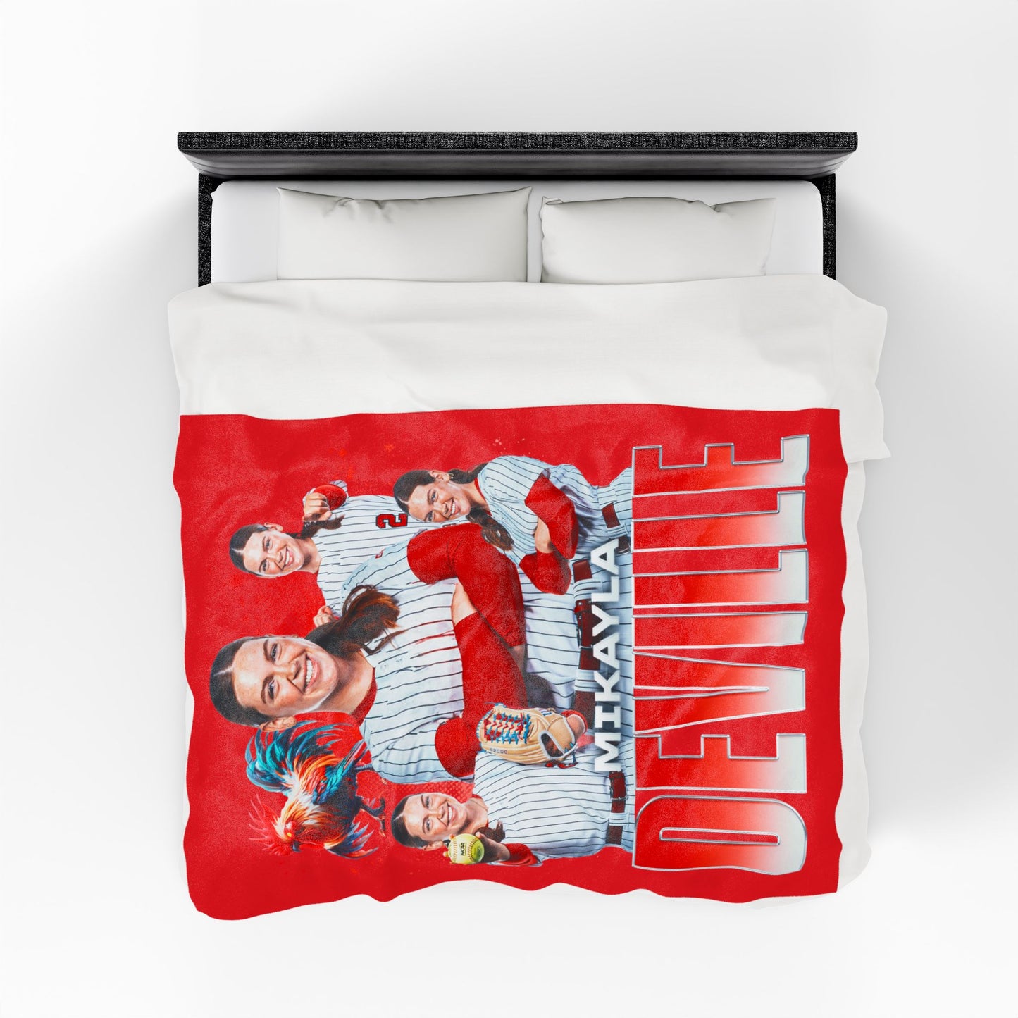 Mikayla Deville Team Mascot 60"-80" Plush Blanket