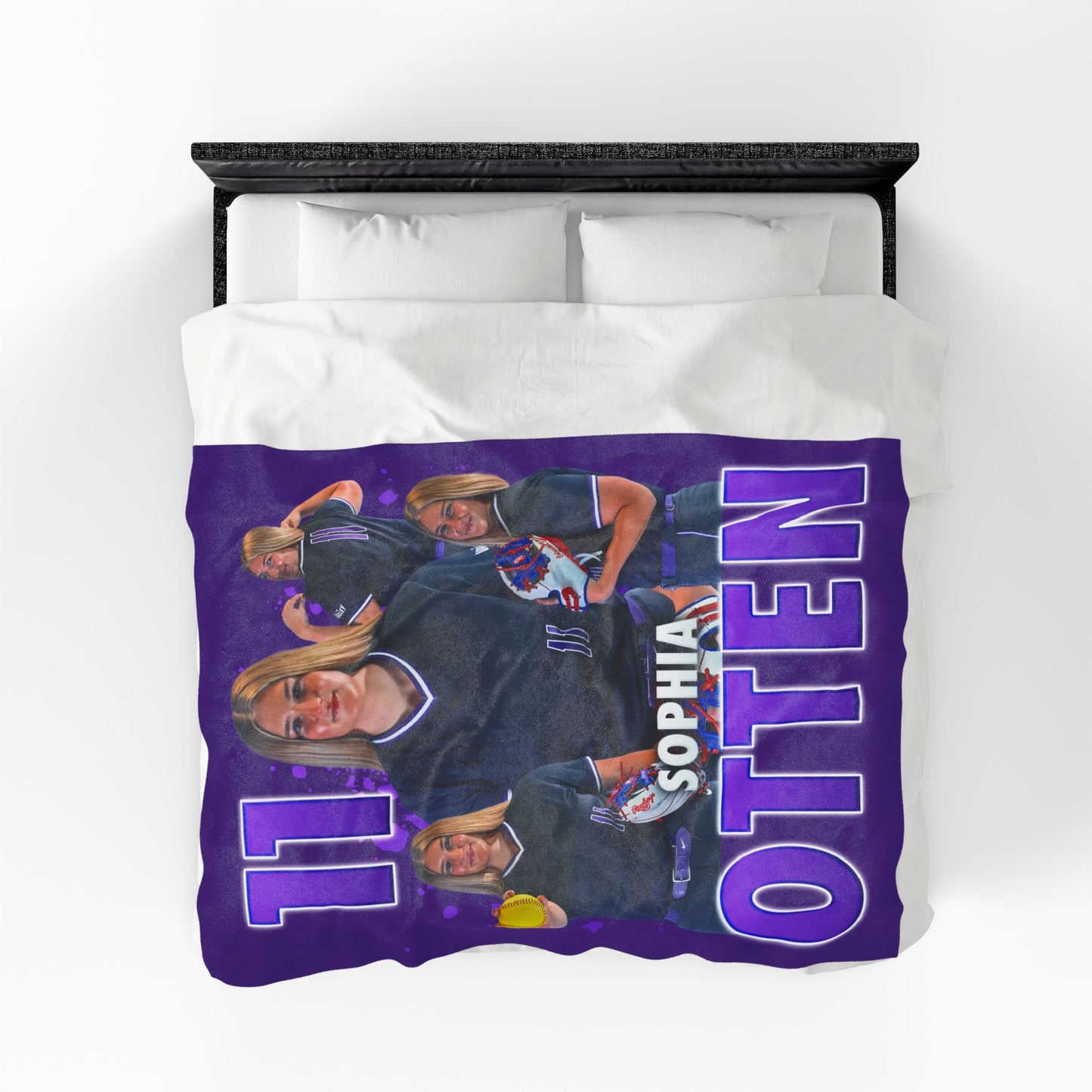 Sophia Otten Big Last Name 60"-80" Plush Blanket