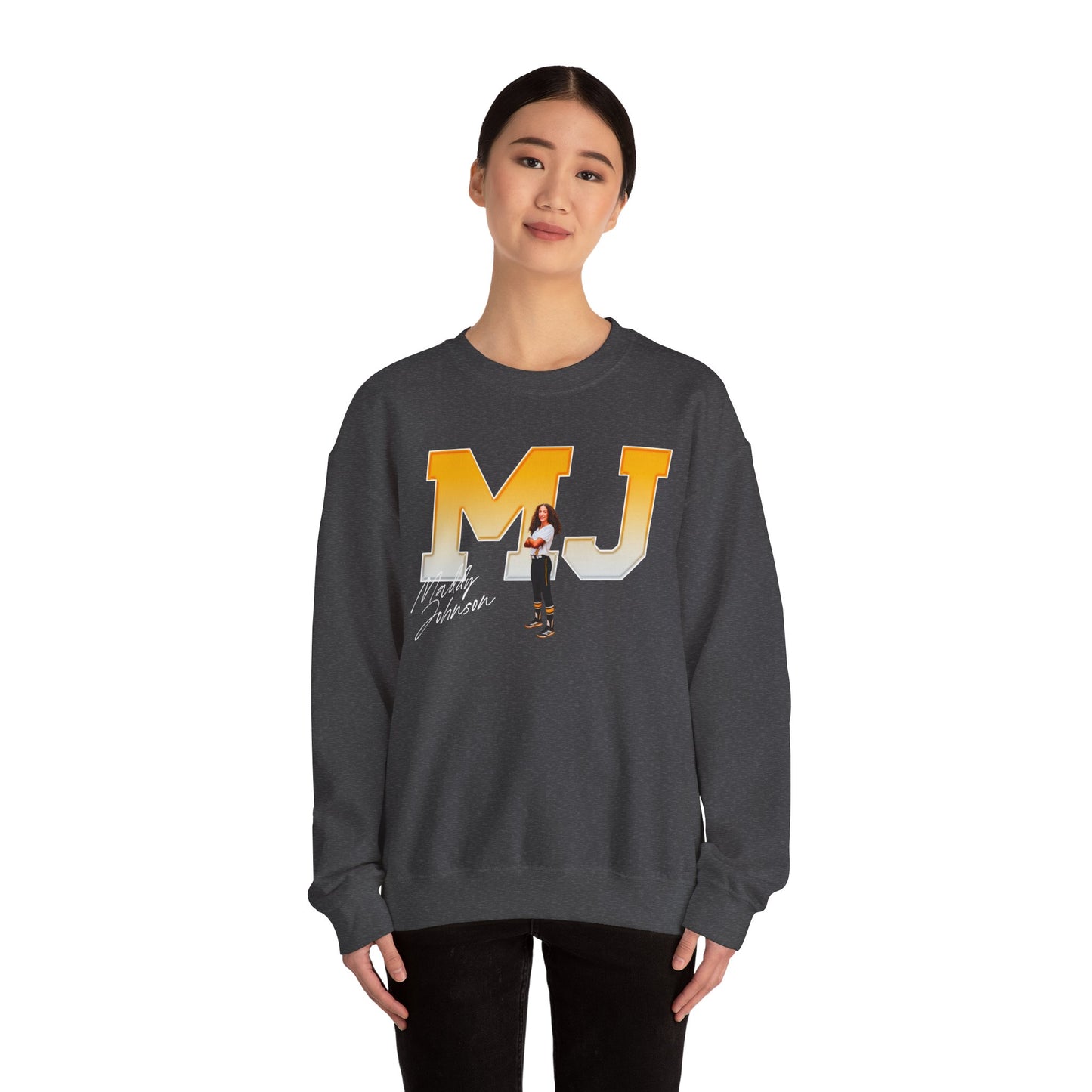 Maddy Johnson Big Initials Colored Crewneck Sweatshirt