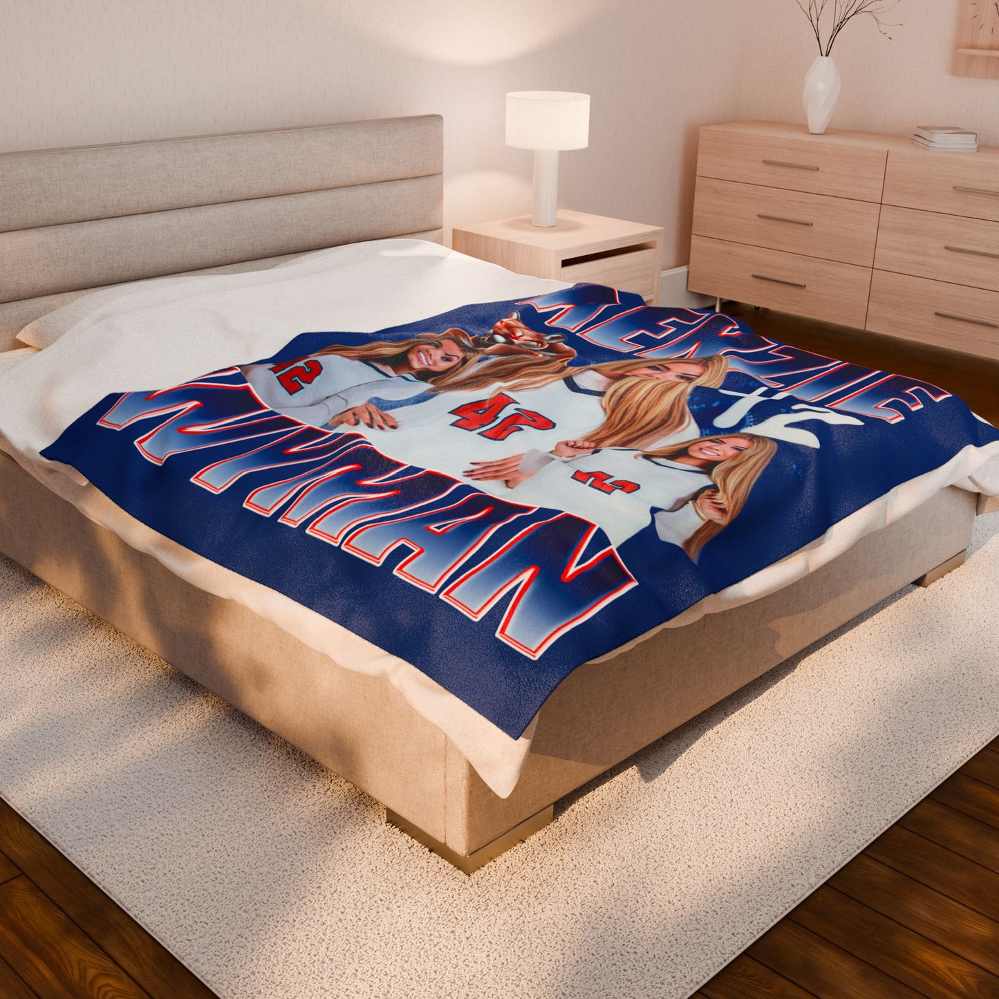 Kenzie Wyman 60"-80" Plush Blanket