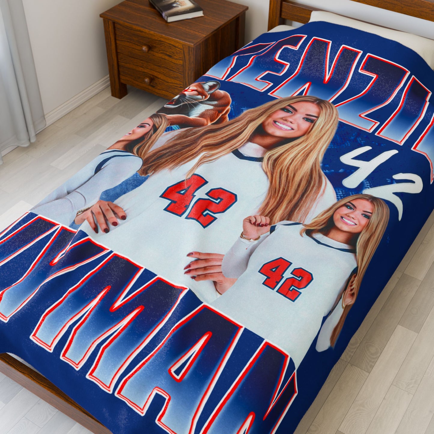 Kenzie Wyman 60"-80" Plush Blanket