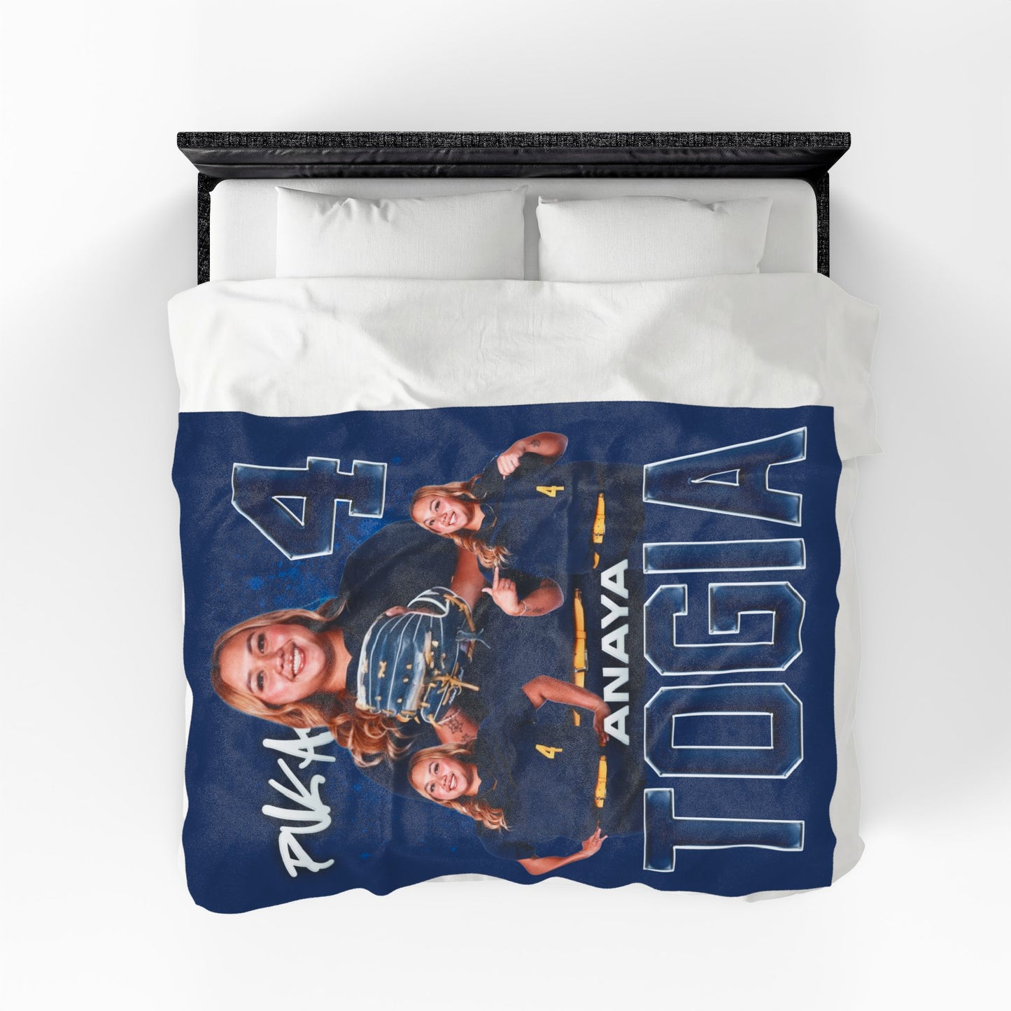 Anaya Togia Name & Number Ombre 60"-80" Plush Blanket