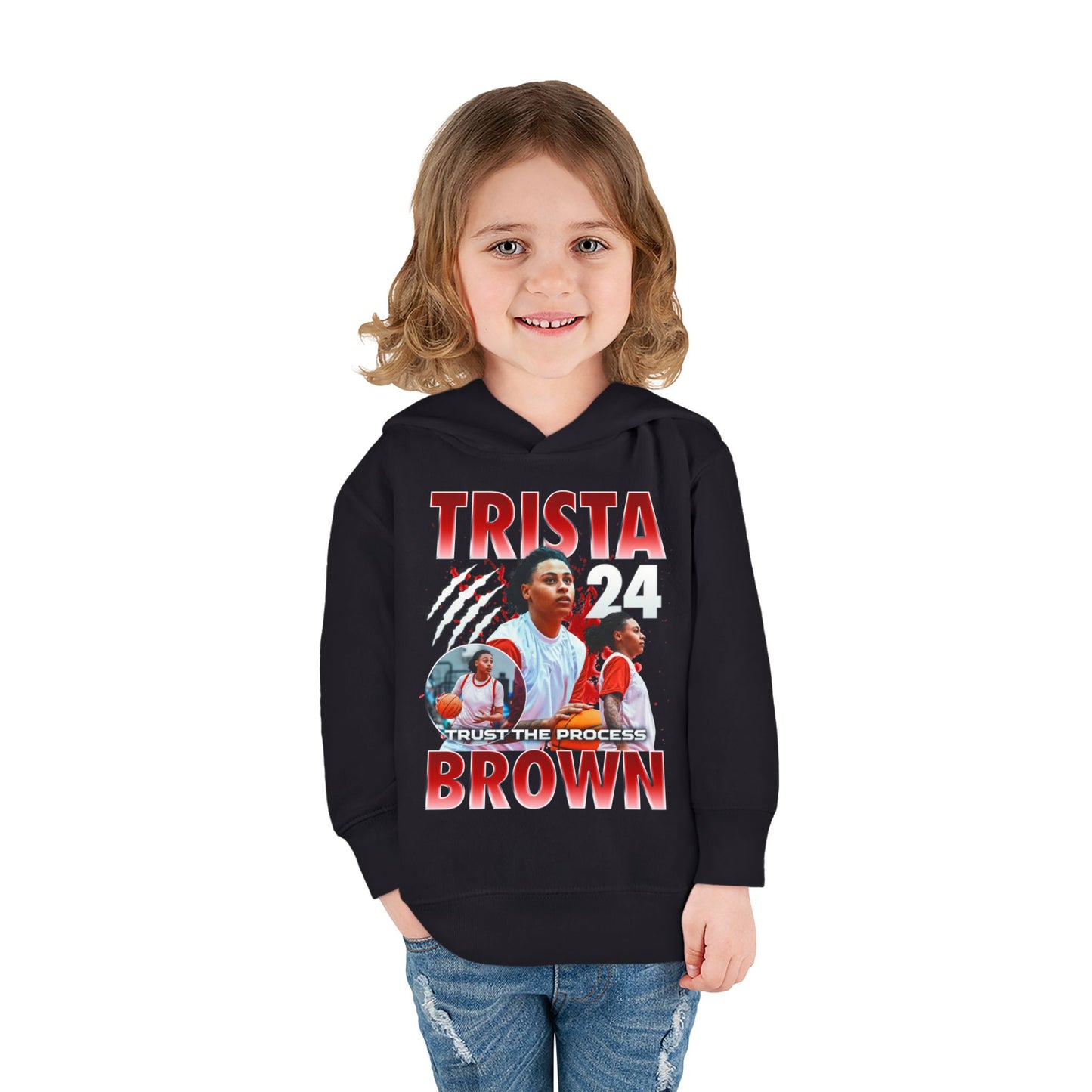 Trista Brown Toddler Pullover Hoodie