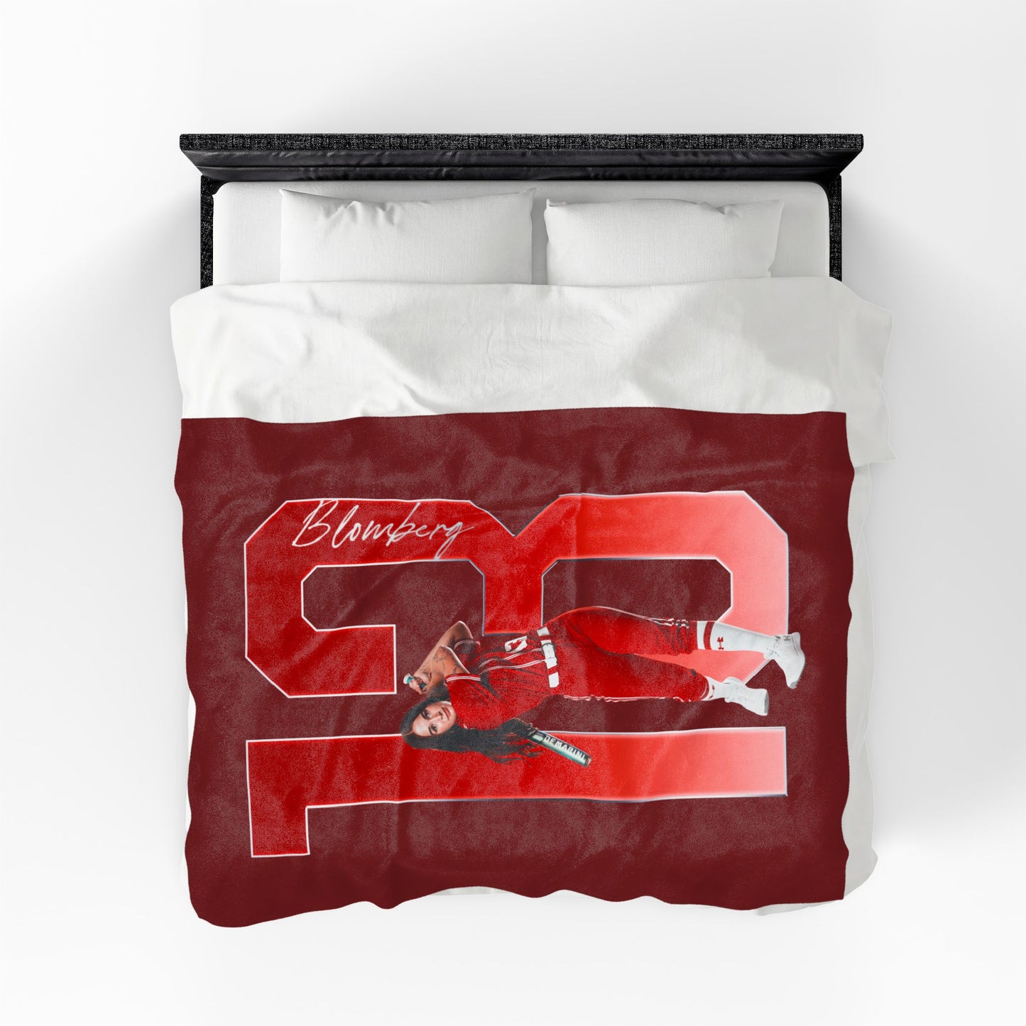 Addison Blomberg Player Icon Number 60"-80" Plush Blanket