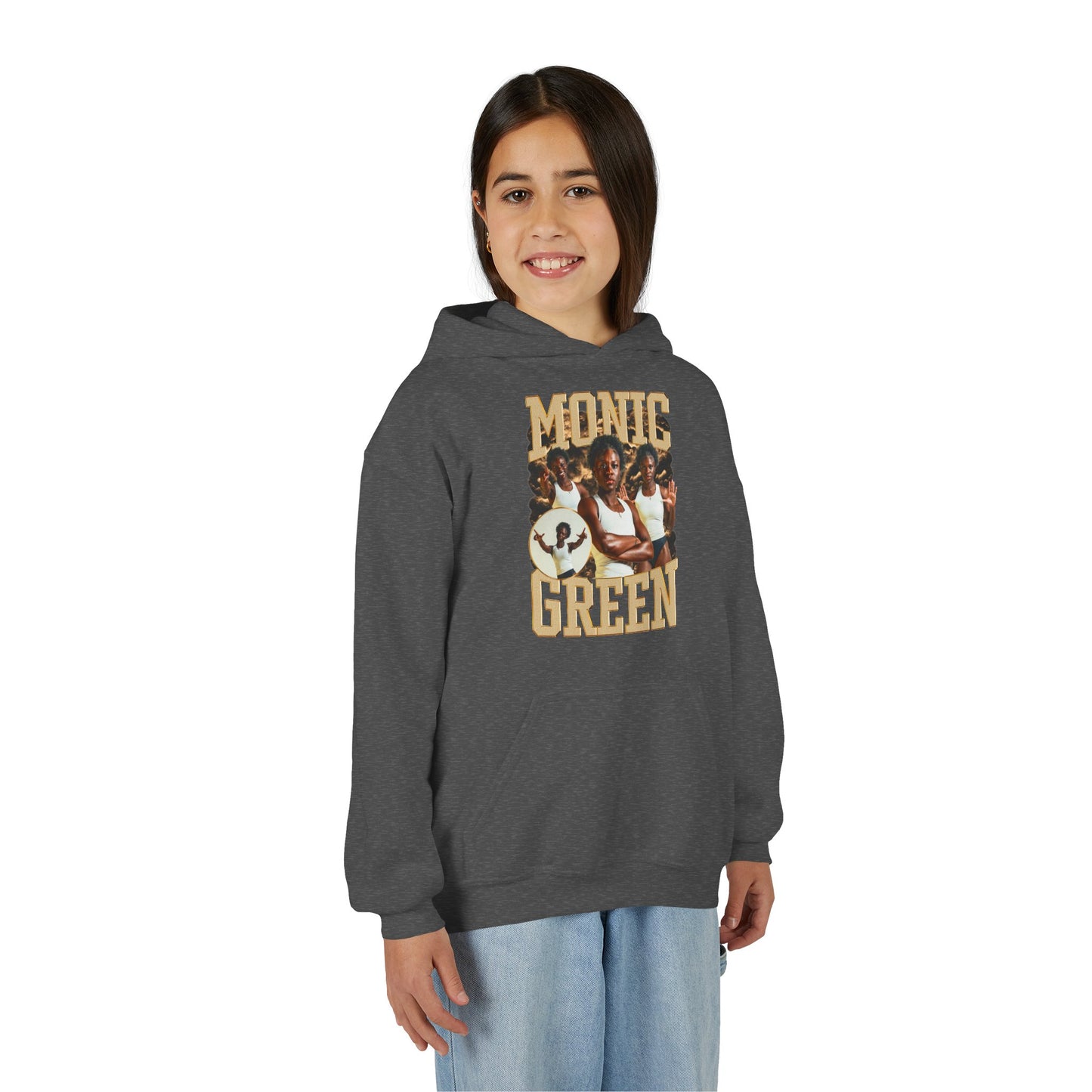 Monic Green Kids Hoodie