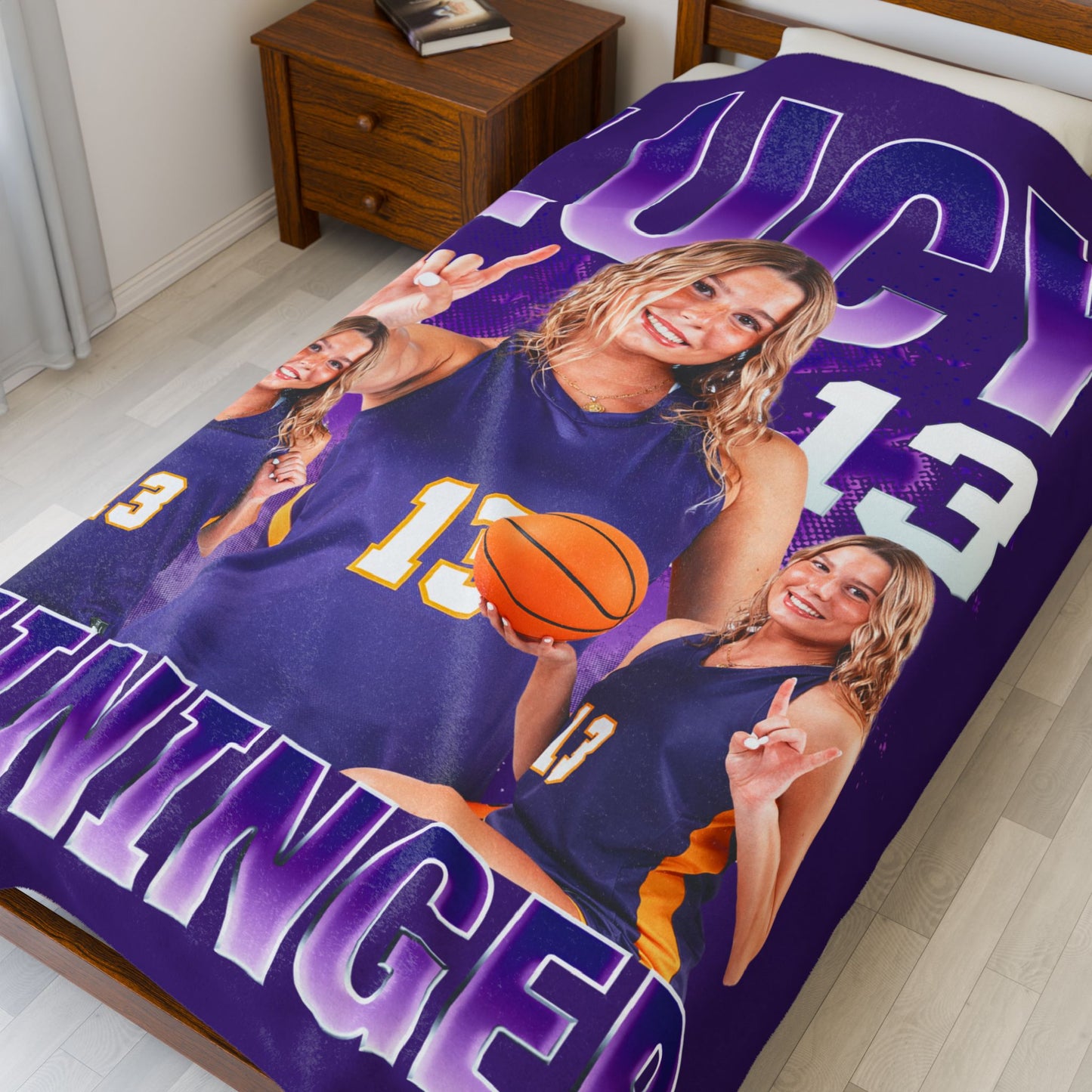 Lucy Leininger 60"-80" Plush Blanket