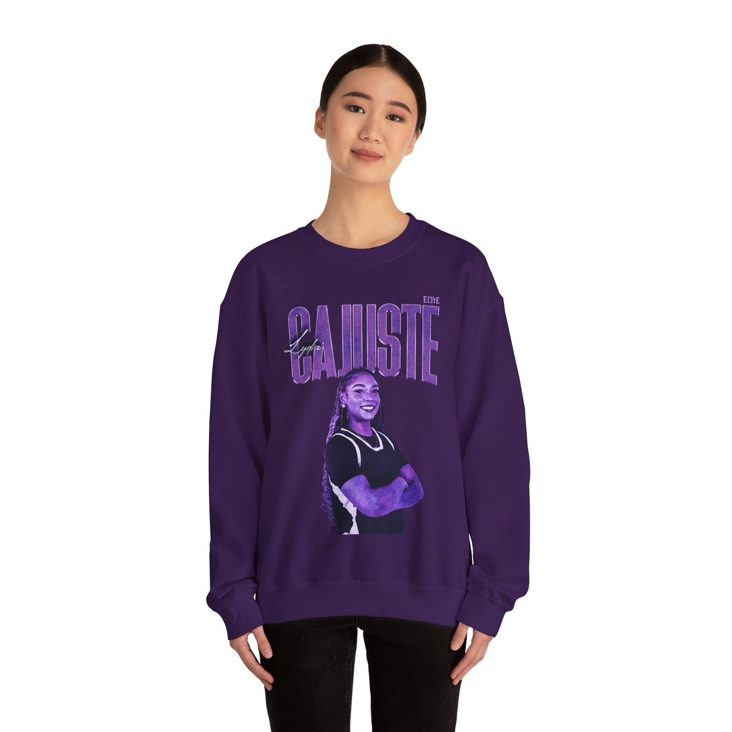 Lydia Cajuste Faded Glory Crewneck Sweatshirt