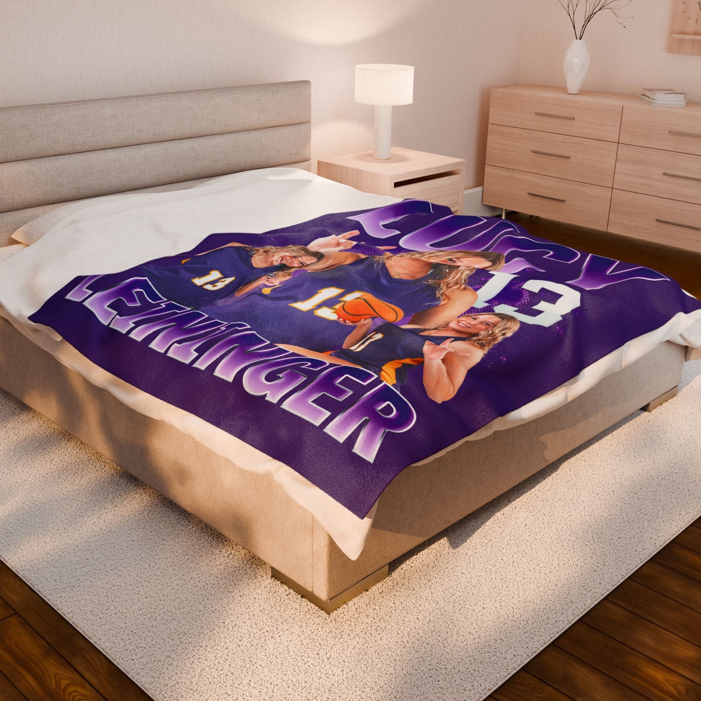Lucy Leininger 60"-80" Plush Blanket