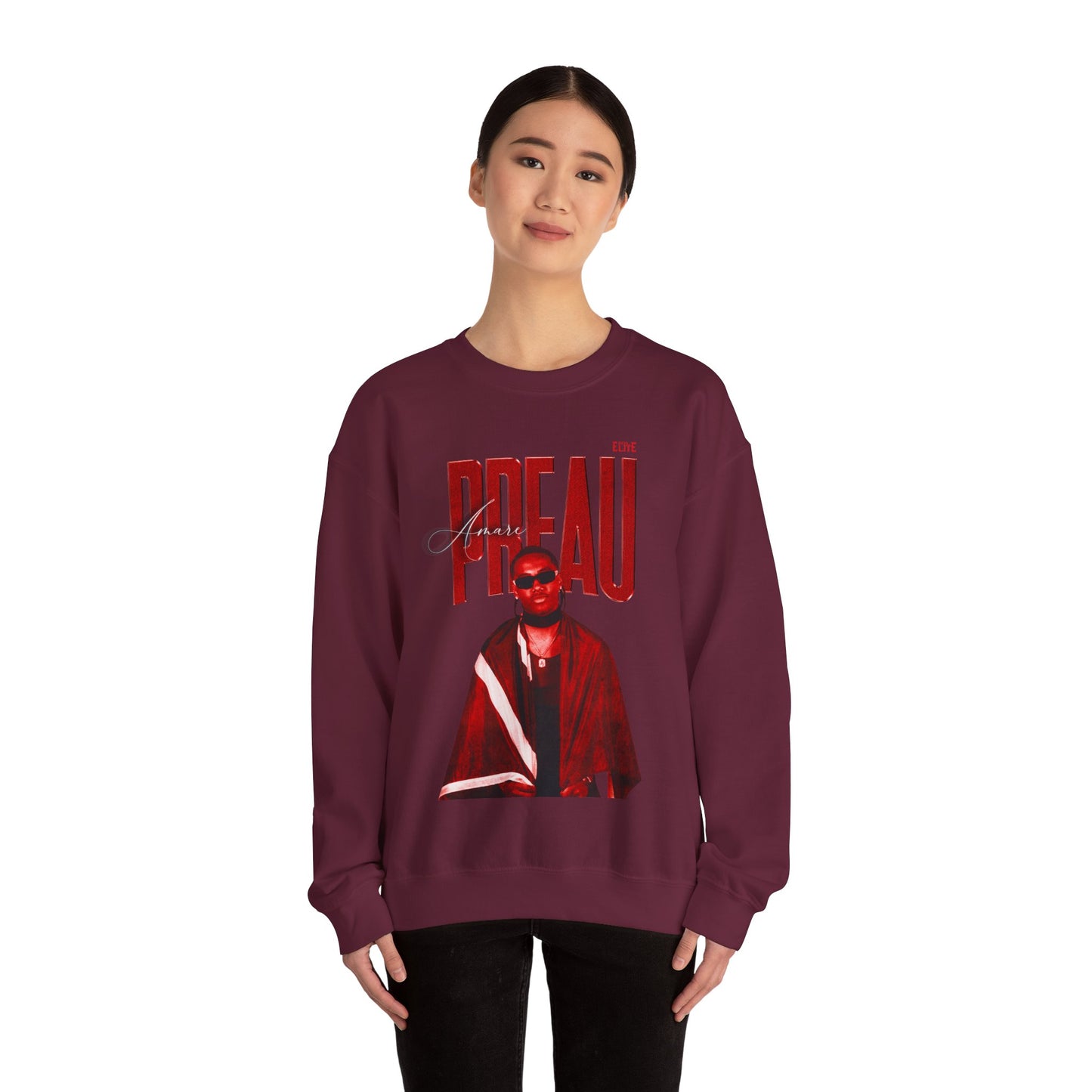 Amare Preau Faded Glory Crewneck Sweatshirt