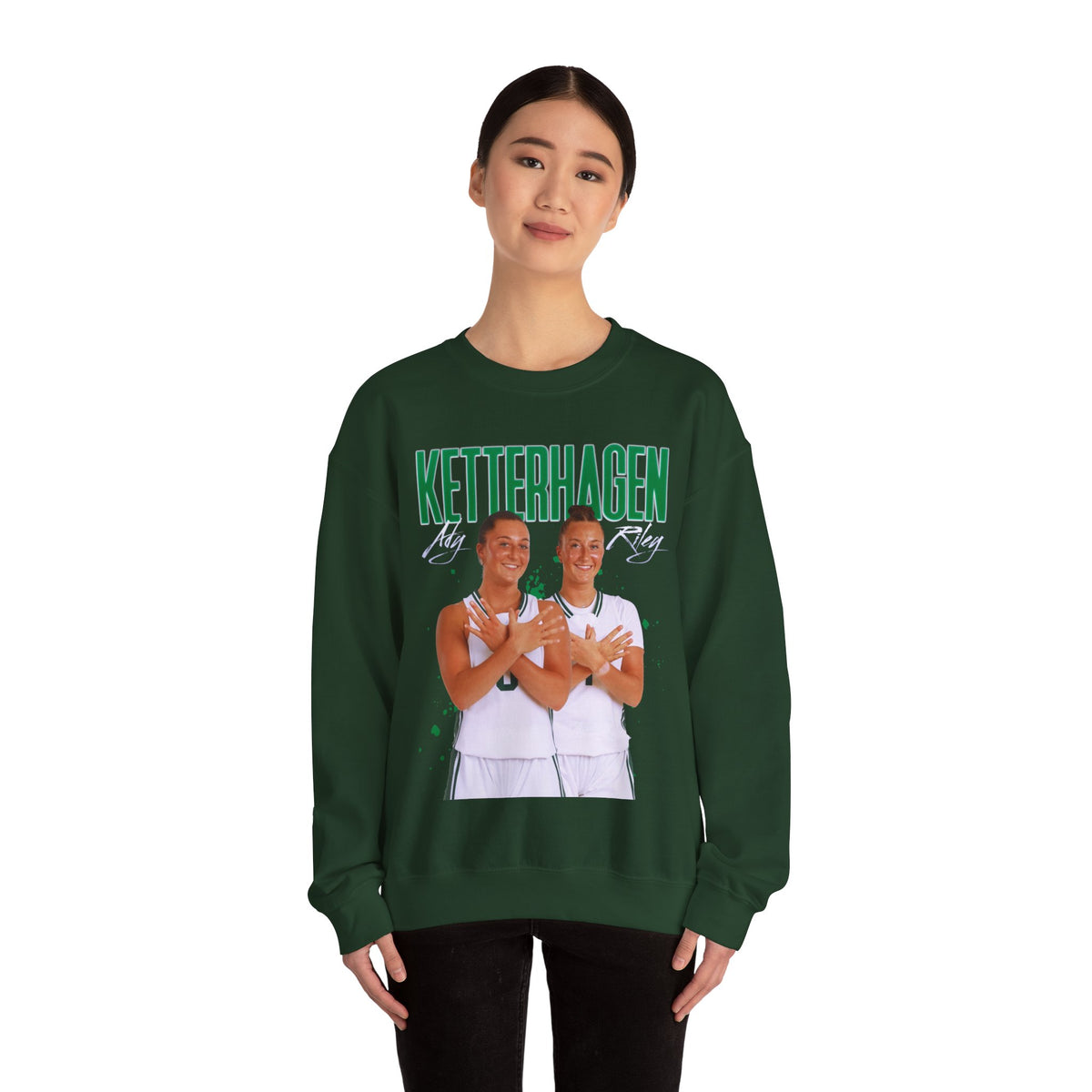 Ady & Riley Ketterhagen Athlete Splatter Crewneck Sweatshirt