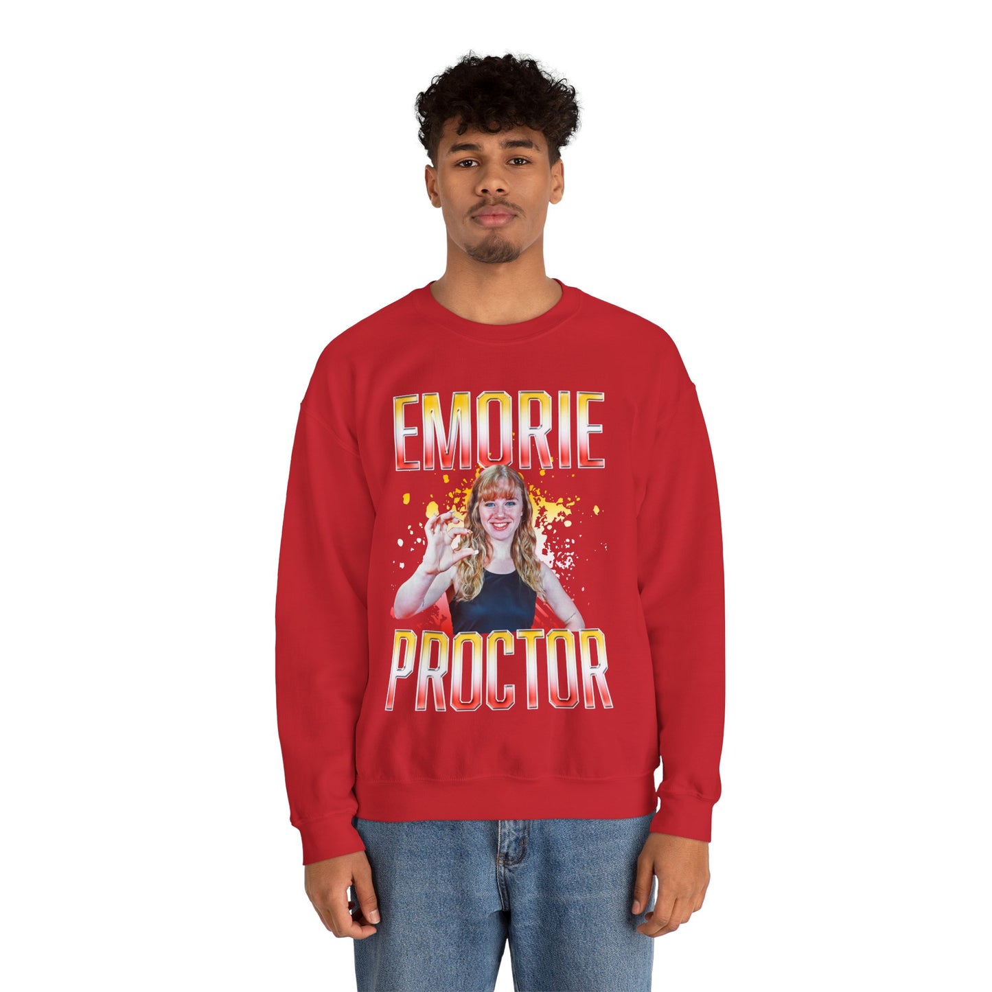 Emorie Proctor Hombre Combo Crewneck Sweatshirt