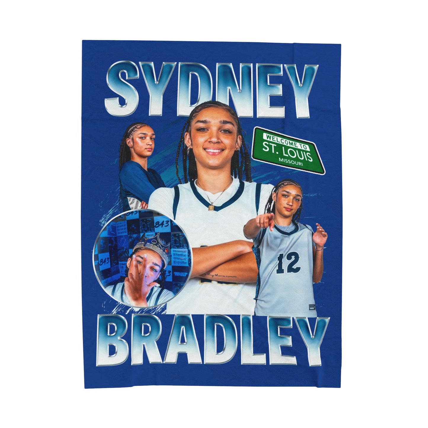 Sydney Bradley 60"-80" Plush Blanket