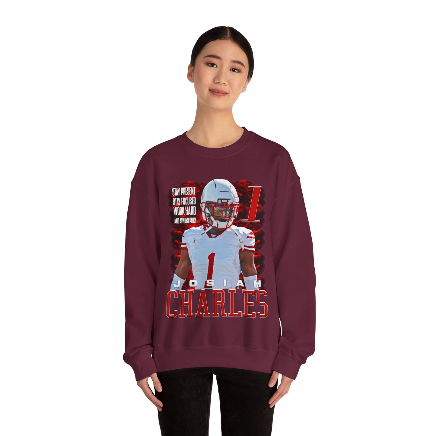 Josiah Charles Featured Quote Crewneck Sweatshirt