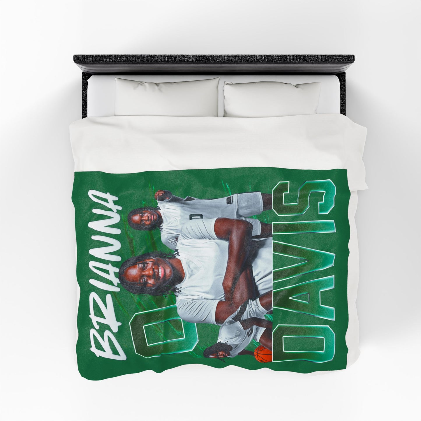 Brianna Davis White & Colored Combo 60"-80" Plush Blanket