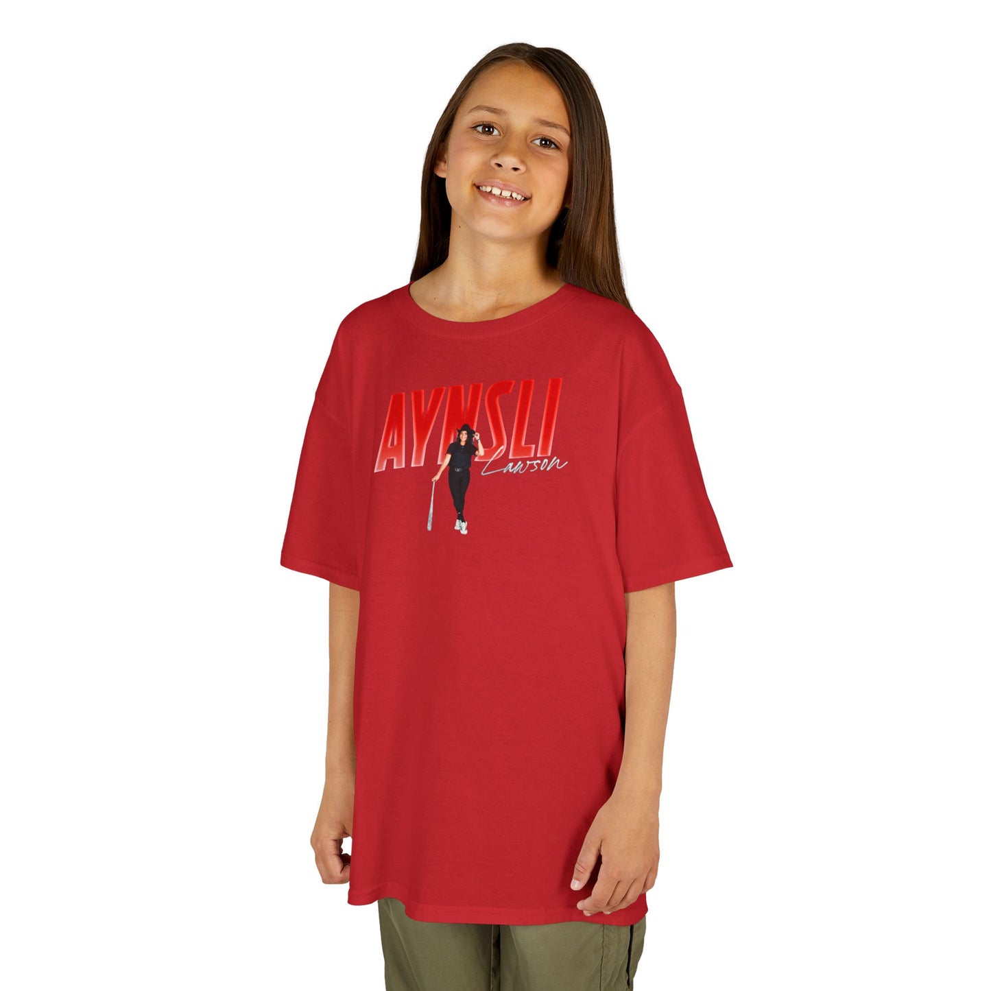 Aynsli Lawson Cursive Combo Colored Kids Tee