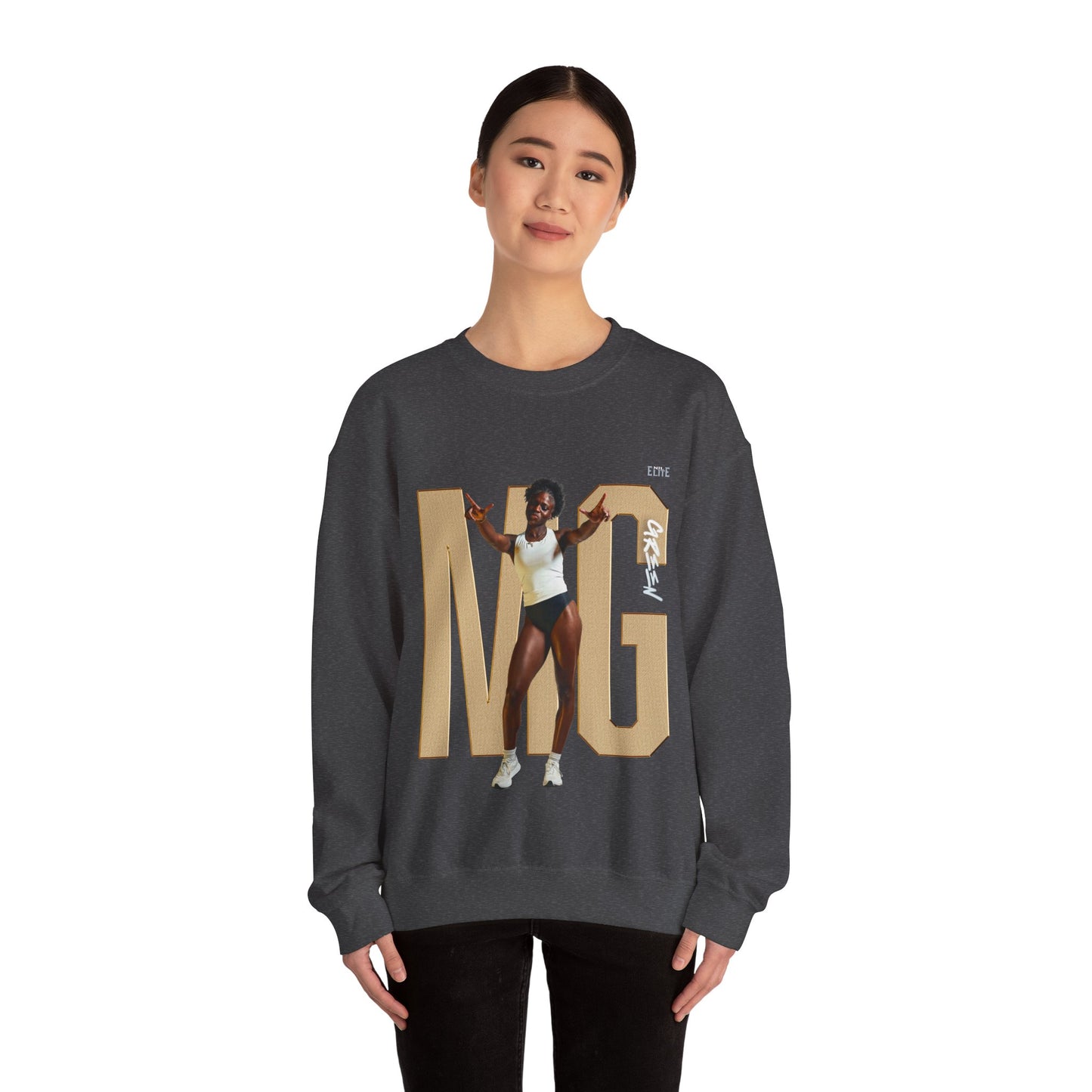 Monic Green Player Icon Crewneck Sweatshirt