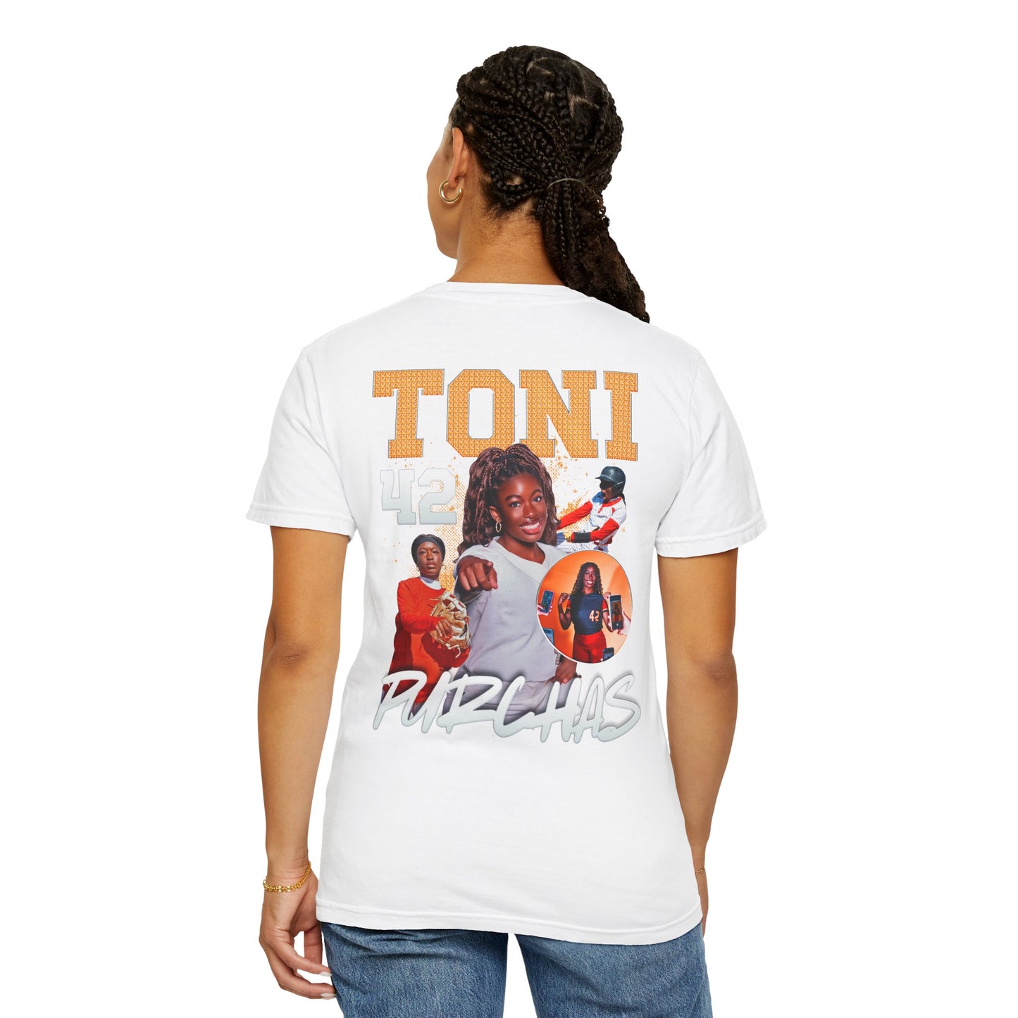 Toni Purchas Logo Front & Back Premium Tee