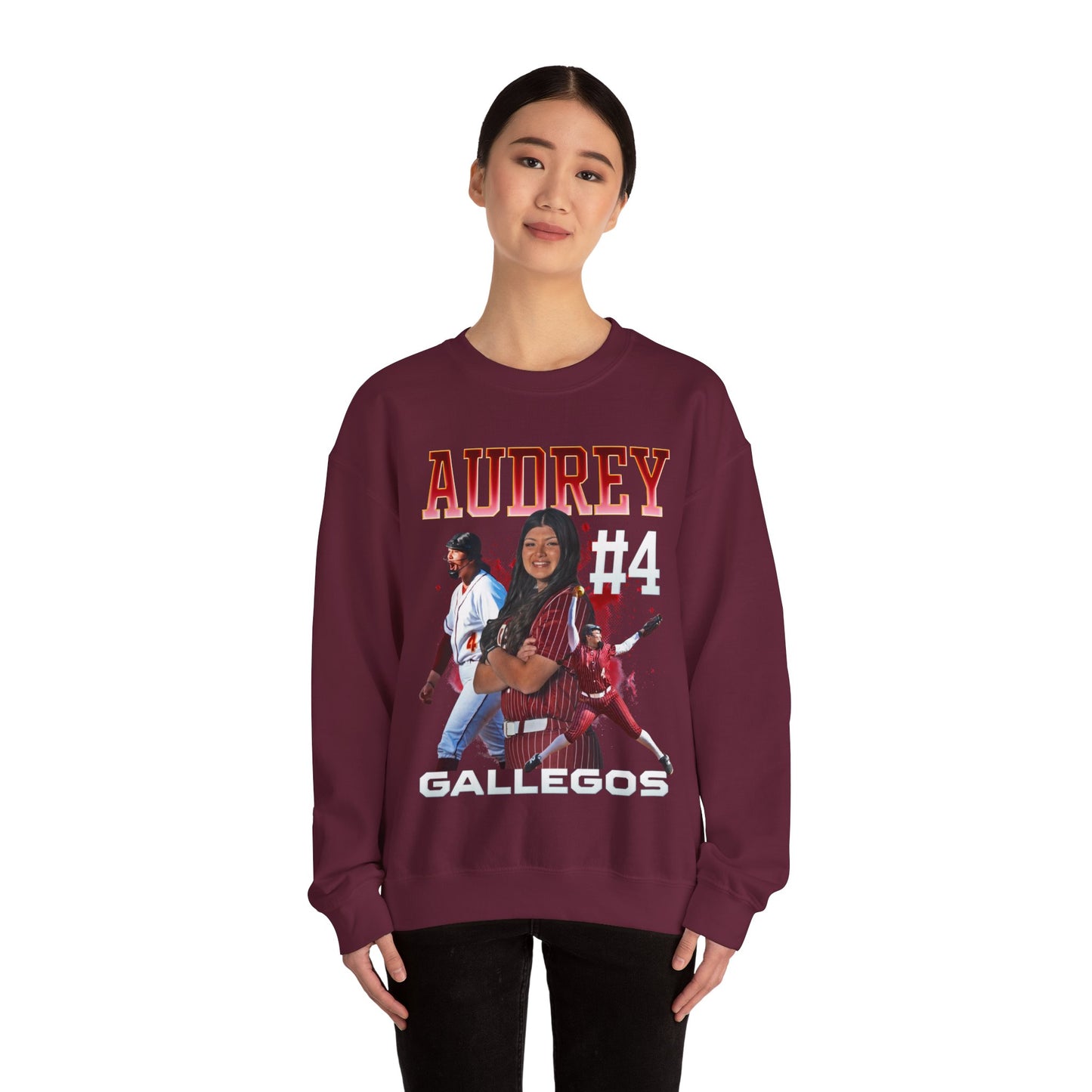 Audrey Gallegos First Name Highlight Crewneck Sweatshirt