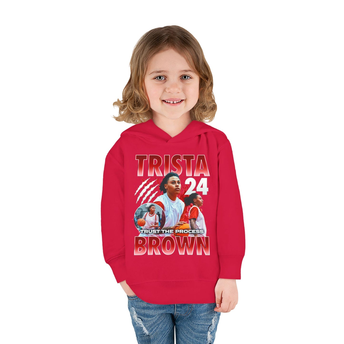 Trista Brown Toddler Pullover Hoodie