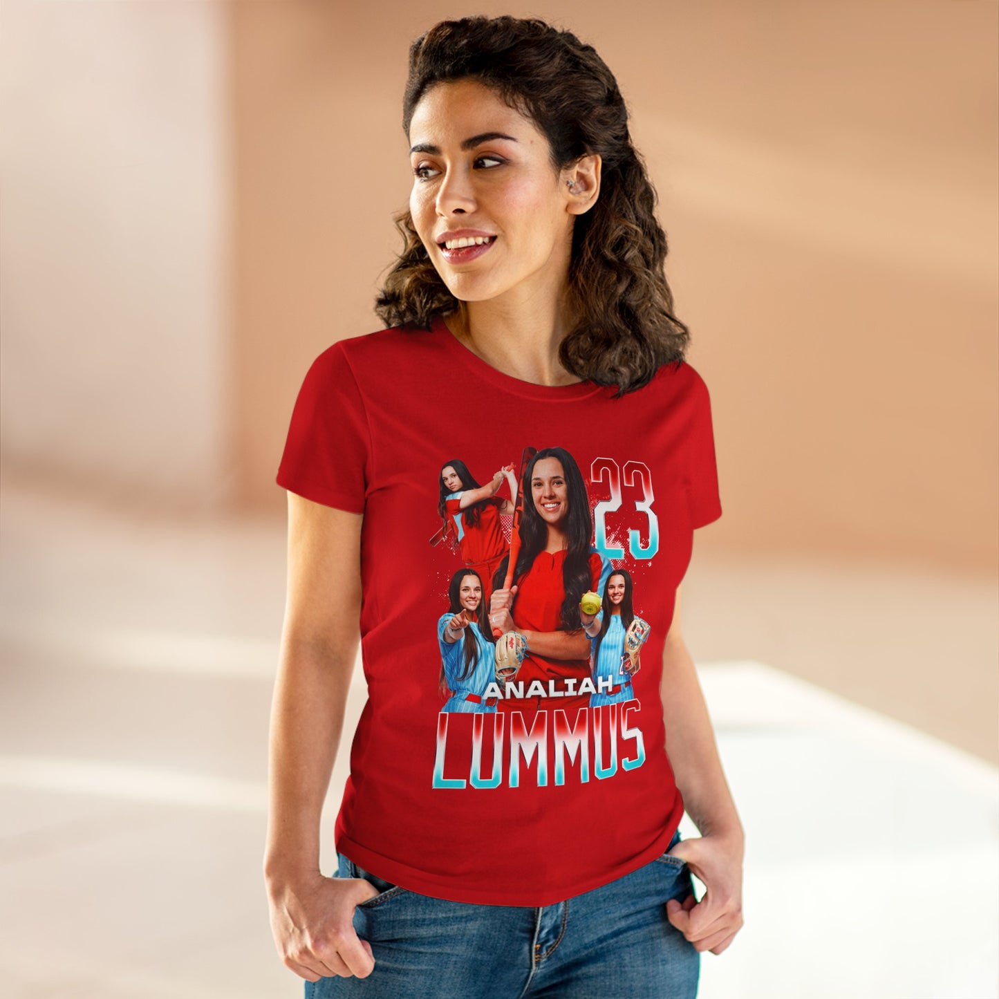 Analiah Lummus Name & Number Ombre Women's Tee