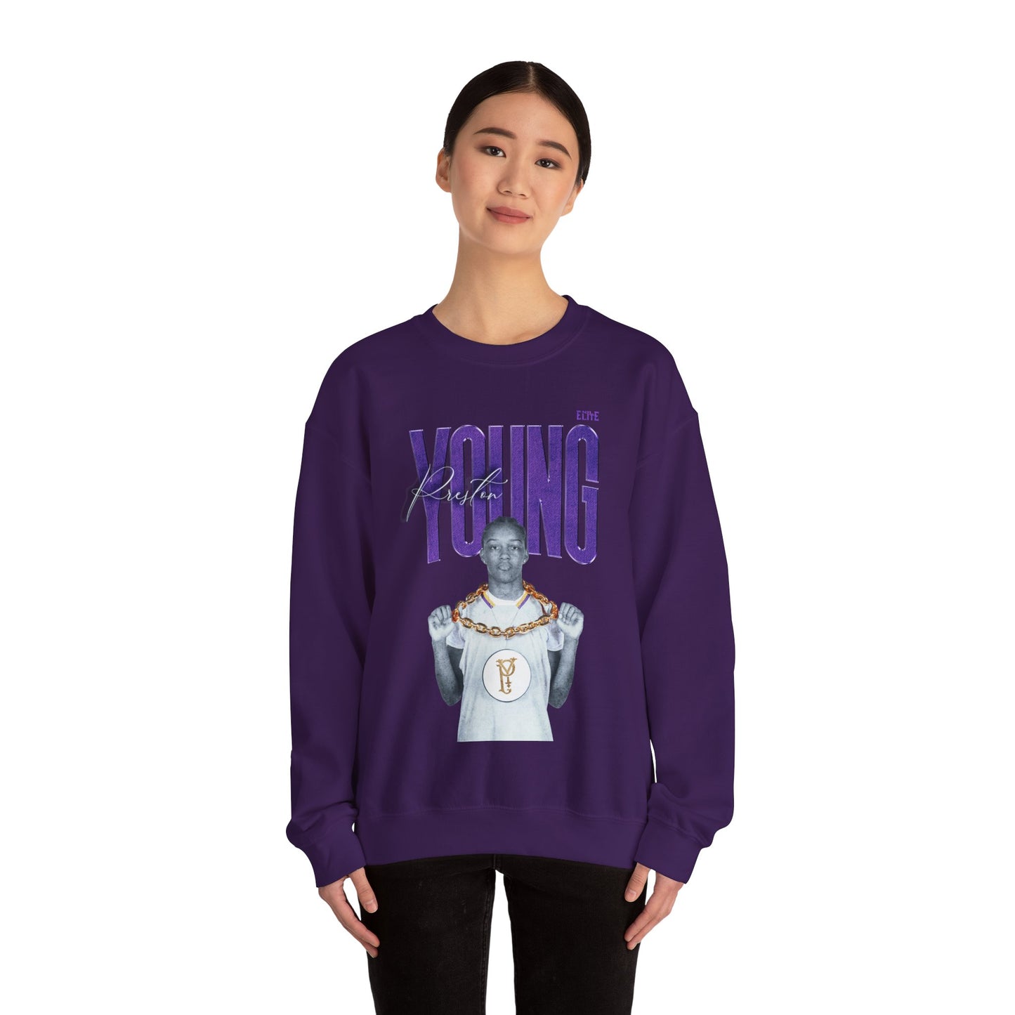 Preston Young Faded Glory Crewneck Sweatshirt